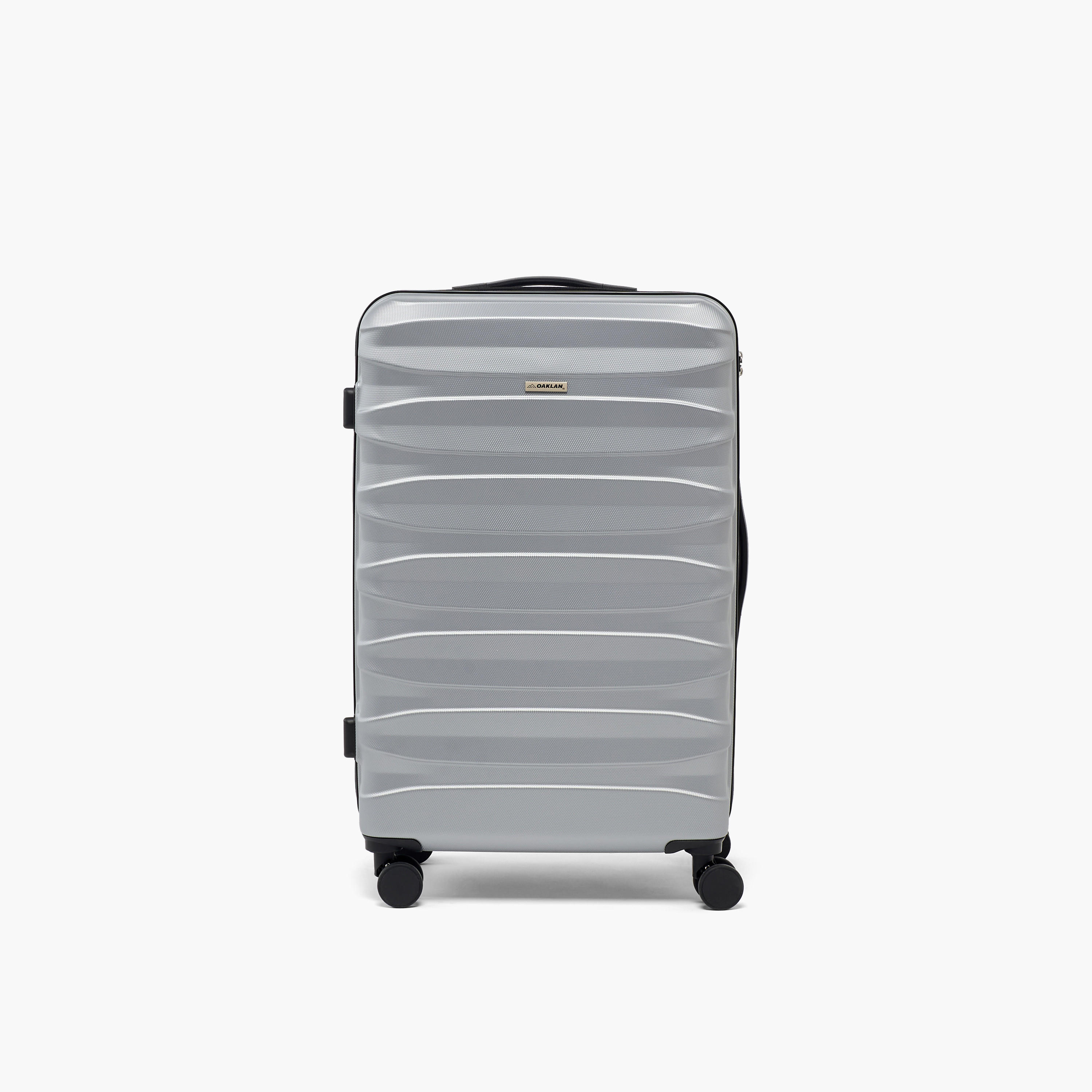 Oaklan by Shoexpress Textured Hardcase Luggage Trolley with Retractable Handle - Cabin-travel-luggagesandbags-luggage-image-4