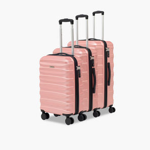 Oaklan by Shoexpress Textured Hardcase Luggage Trolley with Retractable Handle - Cabin-travel-luggagesandbags-image-1