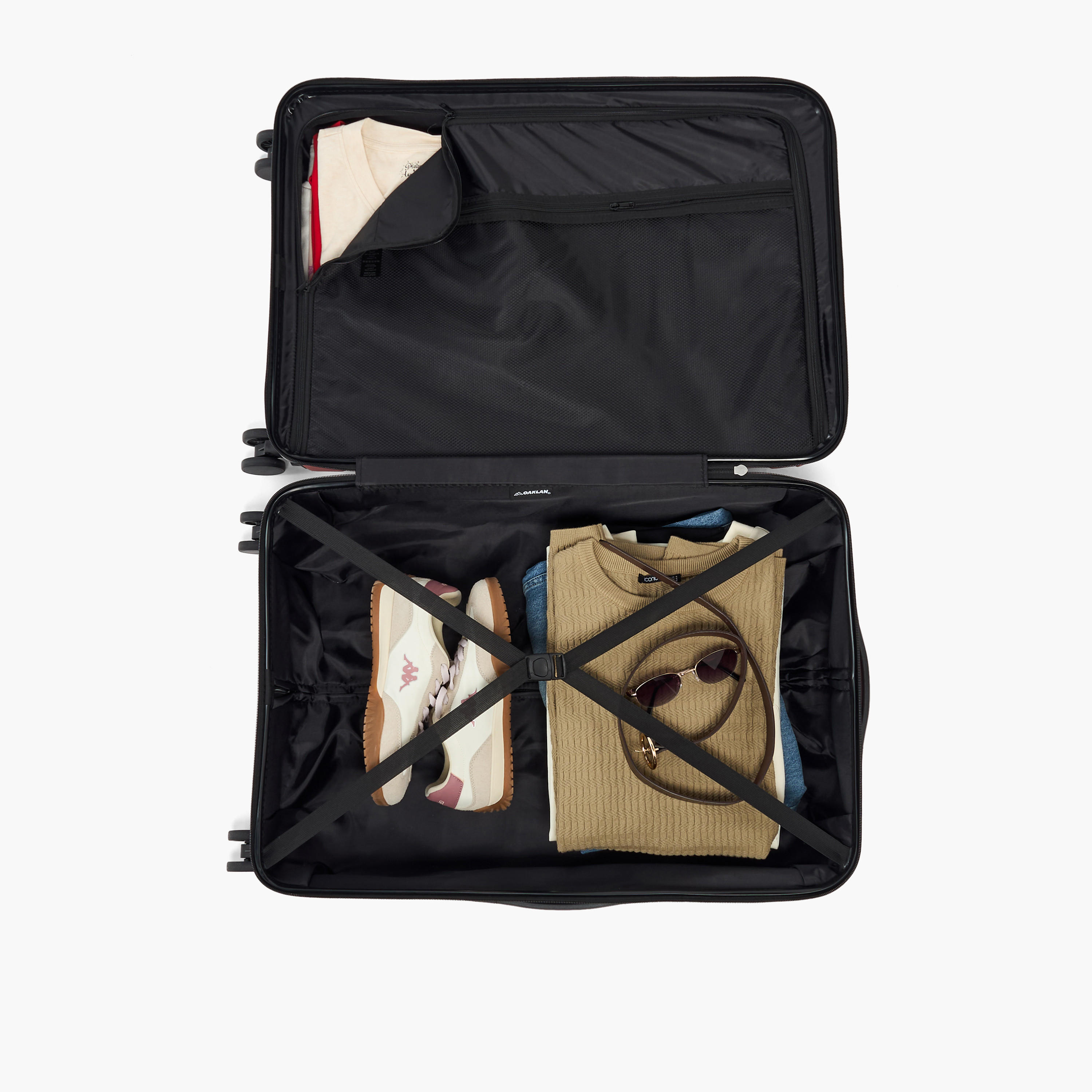 Oaklan by Shoexpress Textured Hardcase Luggage Trolley with Retractable Handle - Cabin-travel-luggagesandbags-luggage-image-11