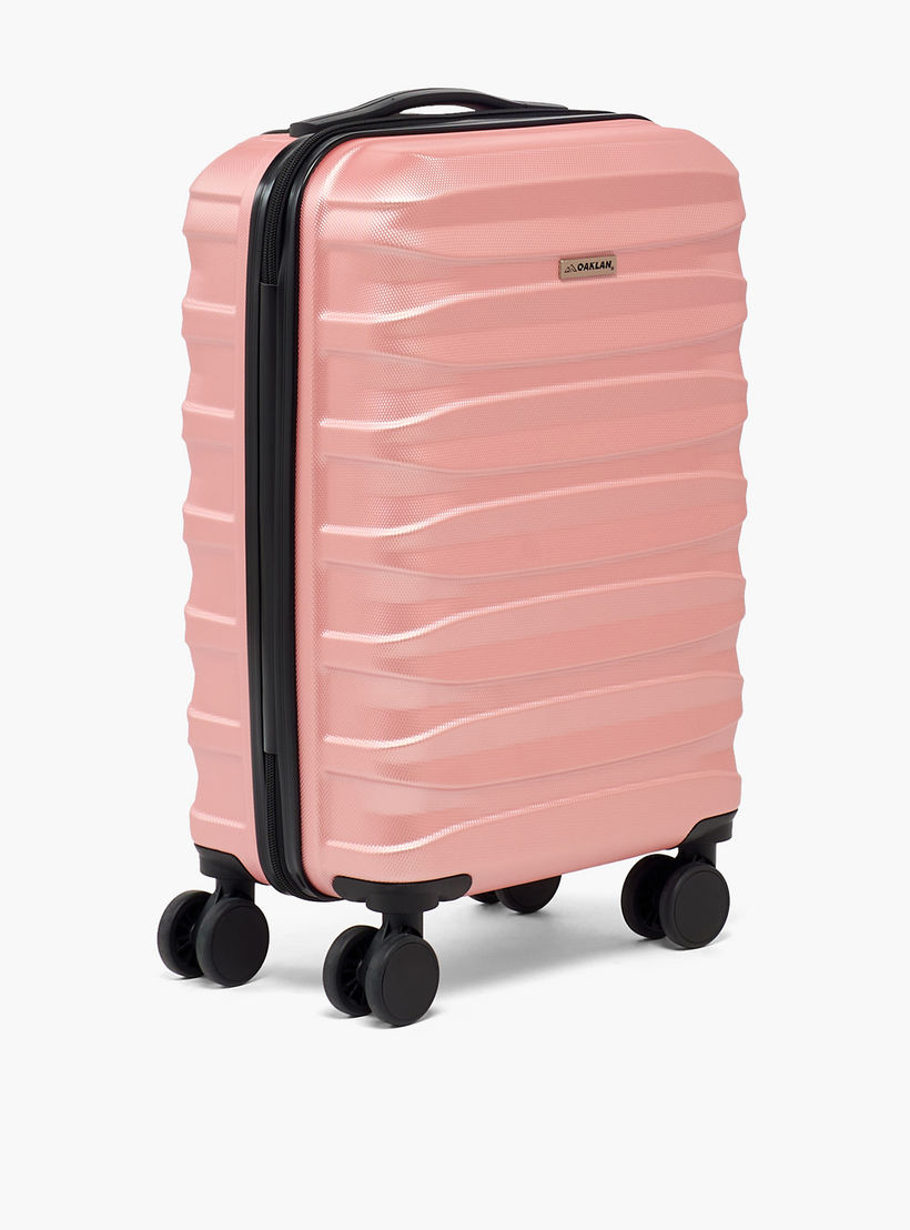 Oaklan by Shoexpress Textured Hardcase Luggage Trolley with Retractable Handle - Cabin-travel-luggagesandbags-luggage-image-15