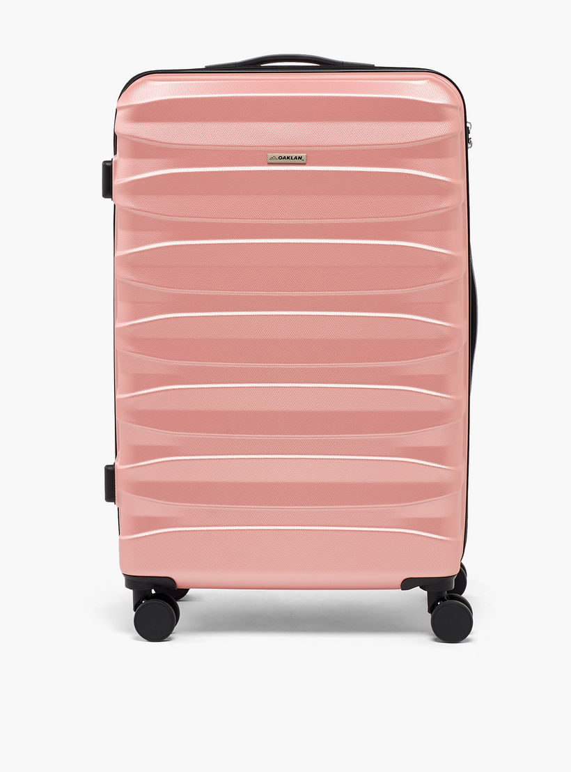 Oaklan by Shoexpress Textured Hardcase Luggage Trolley with Retractable Handle - Cabin-travel-luggagesandbags-luggage-image-17