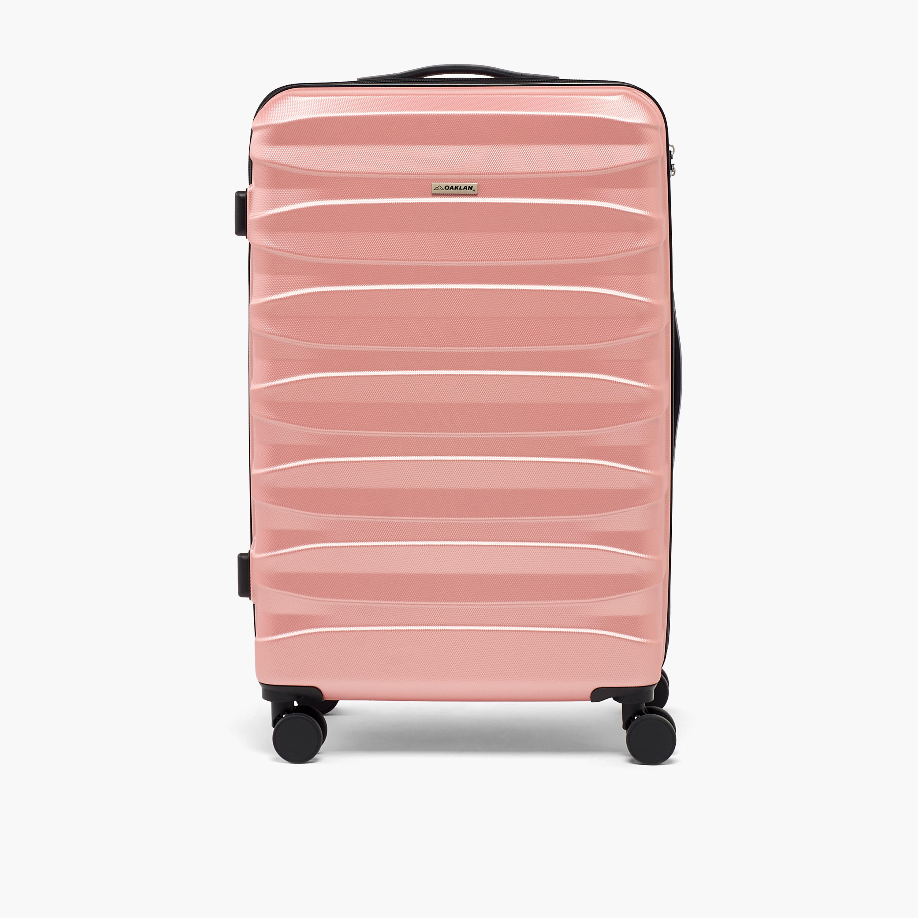 Oaklan by Shoexpress Textured Hardcase Luggage Trolley with Retractable Handle - Cabin-travel-luggagesandbags-luggage-image-4