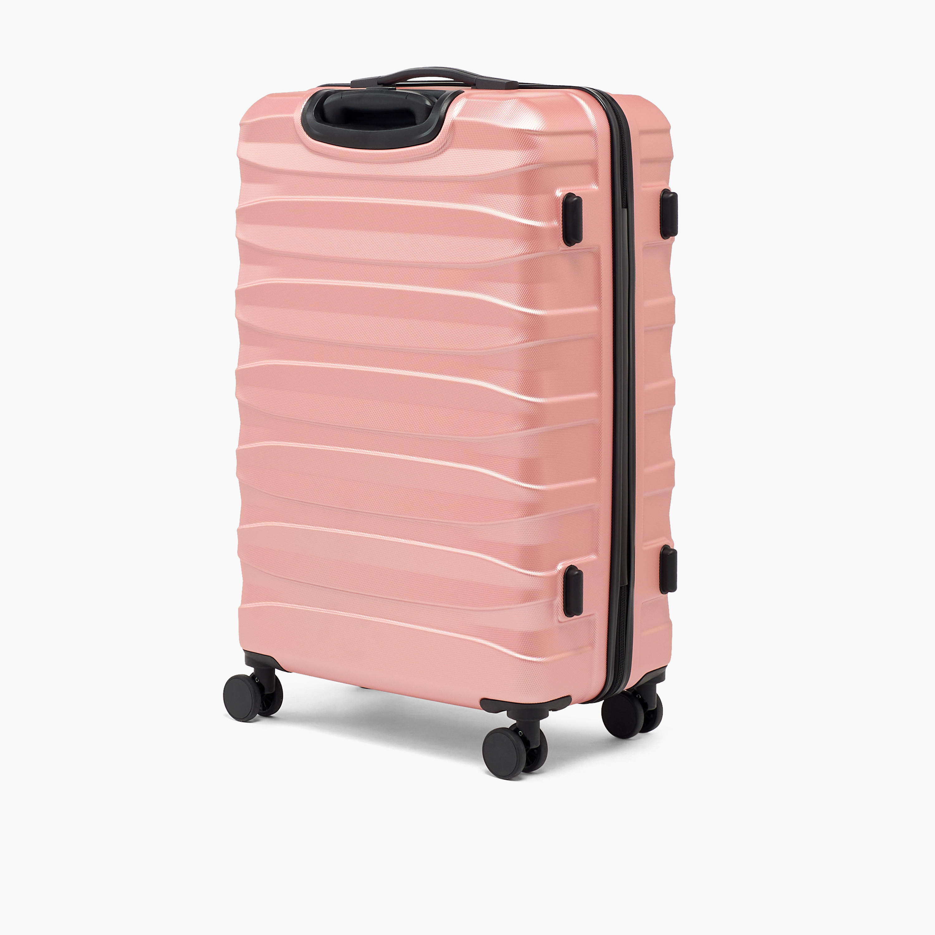 Oaklan by Shoexpress Textured Hardcase Luggage Trolley with Retractable Handle - Cabin-travel-luggagesandbags-luggage-image-5