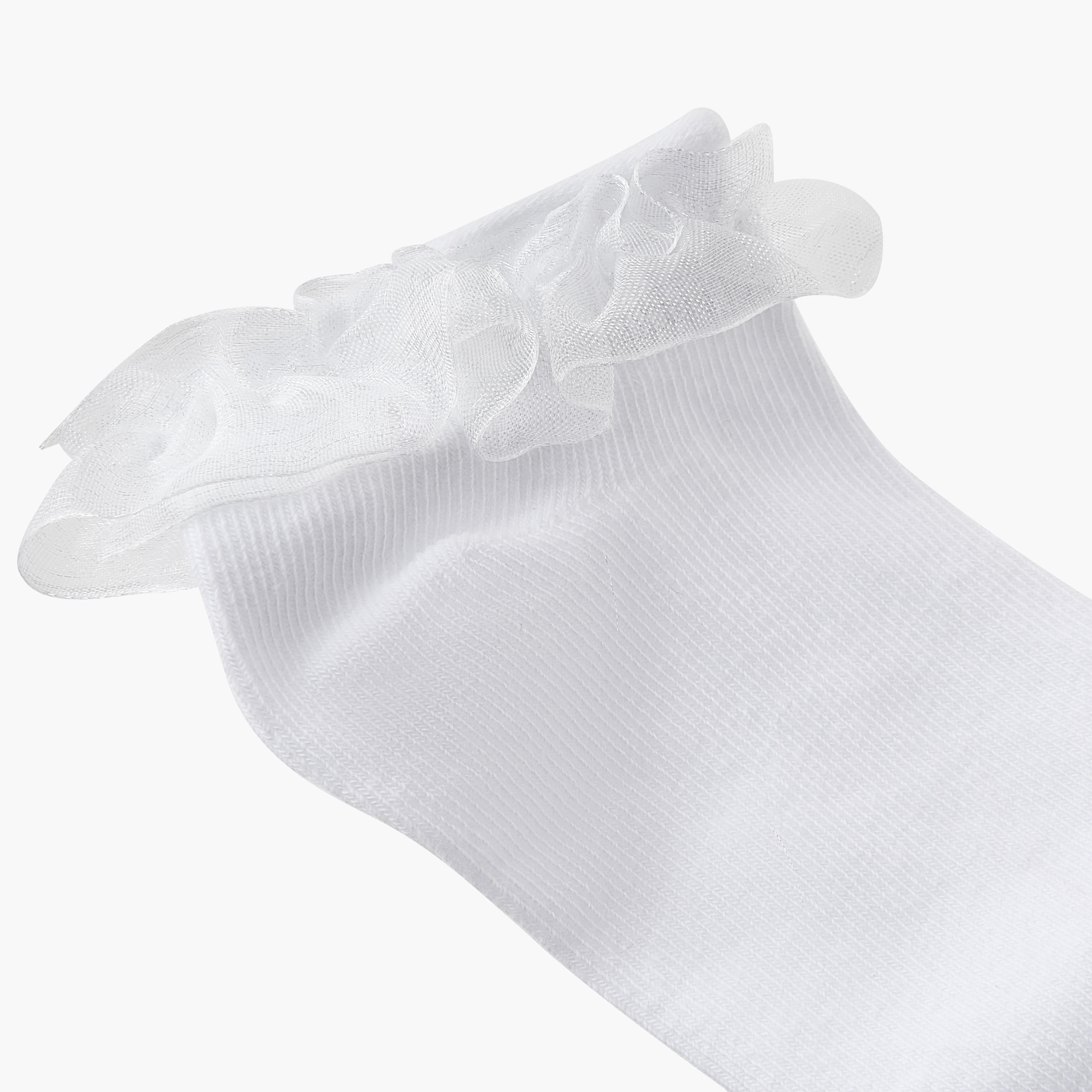 Pack of 3 Juniors Girls Socks Ankle Length-girls-accessories-socks-image-3