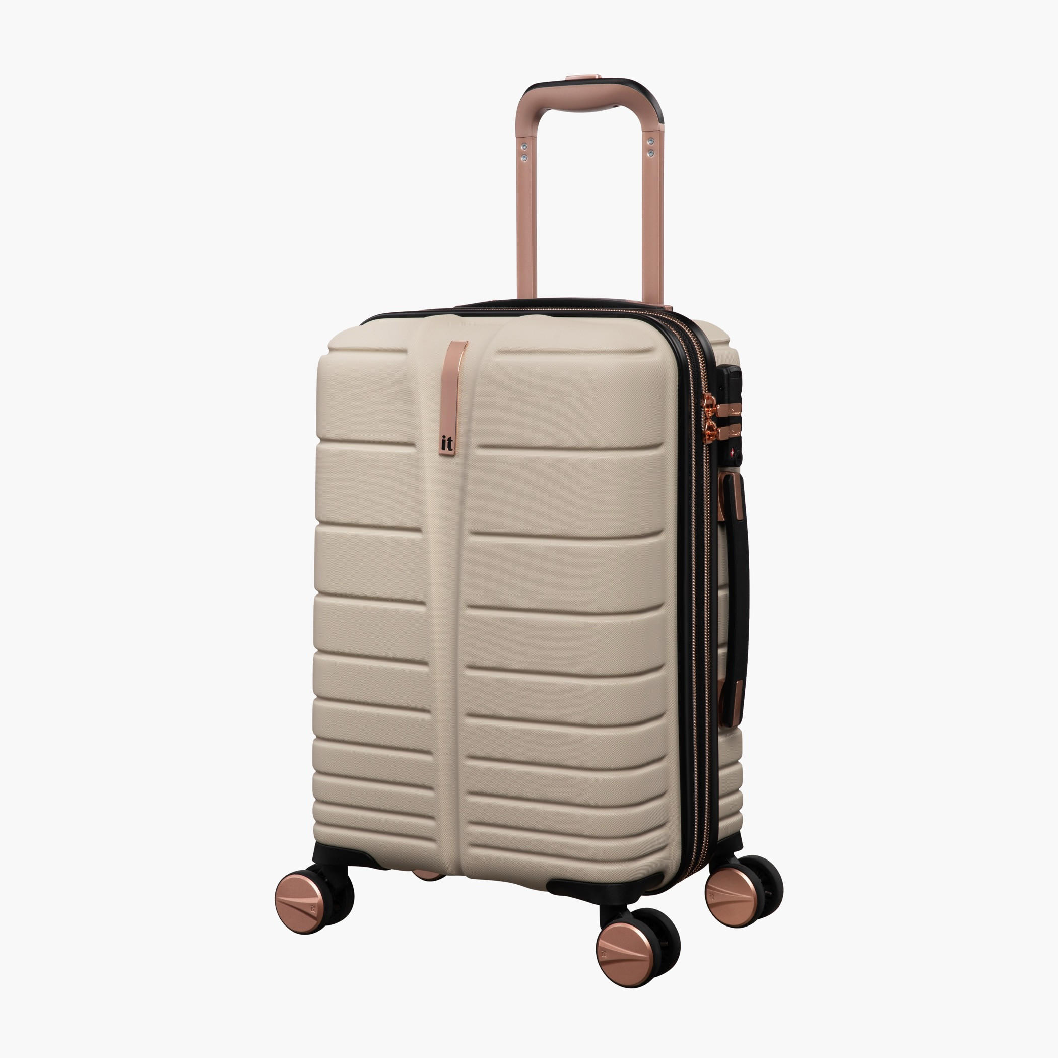 IT Striped Hardcase Luggage Trolley with Retractable Handle-travel-luggagesandbags-luggage-image-1