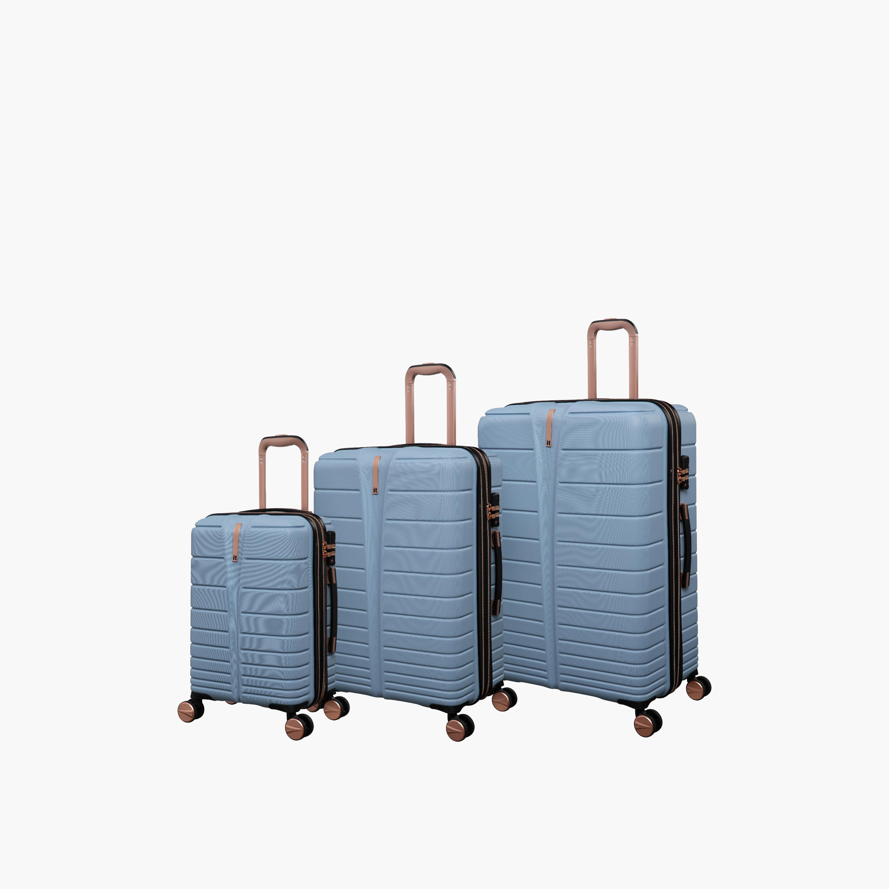 IT Striped Hardcase Luggage Trolley with Retractable Handle-travel-luggagesandbags-luggage-image-9