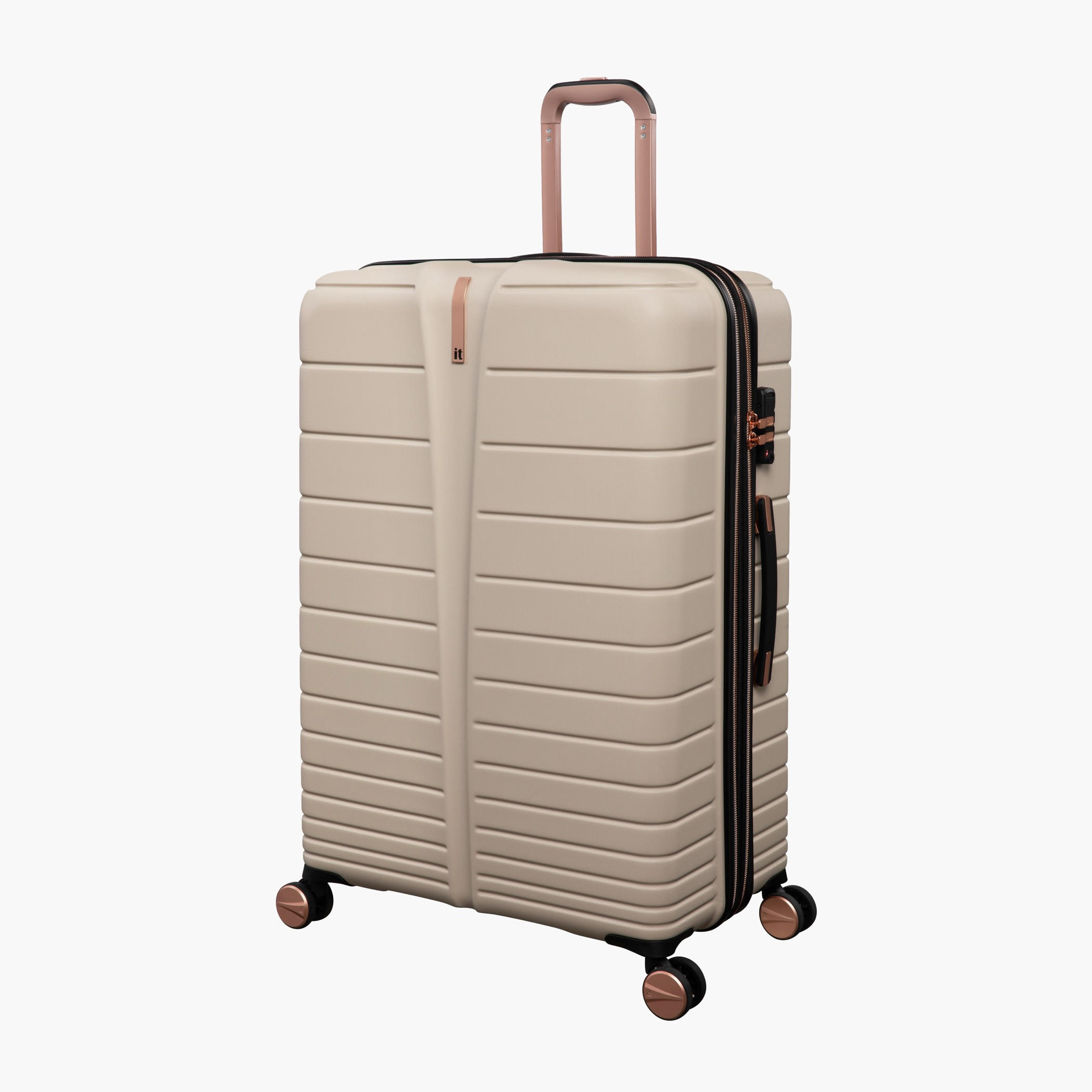 IT Striped Hardcase Luggage Trolley with Retractable Handle-travel-luggagesandbags-luggage-image-1