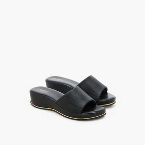 Flora Bella Textured Slip-On Sandals with Wedge Heel-women-shoes-sandals-image-1