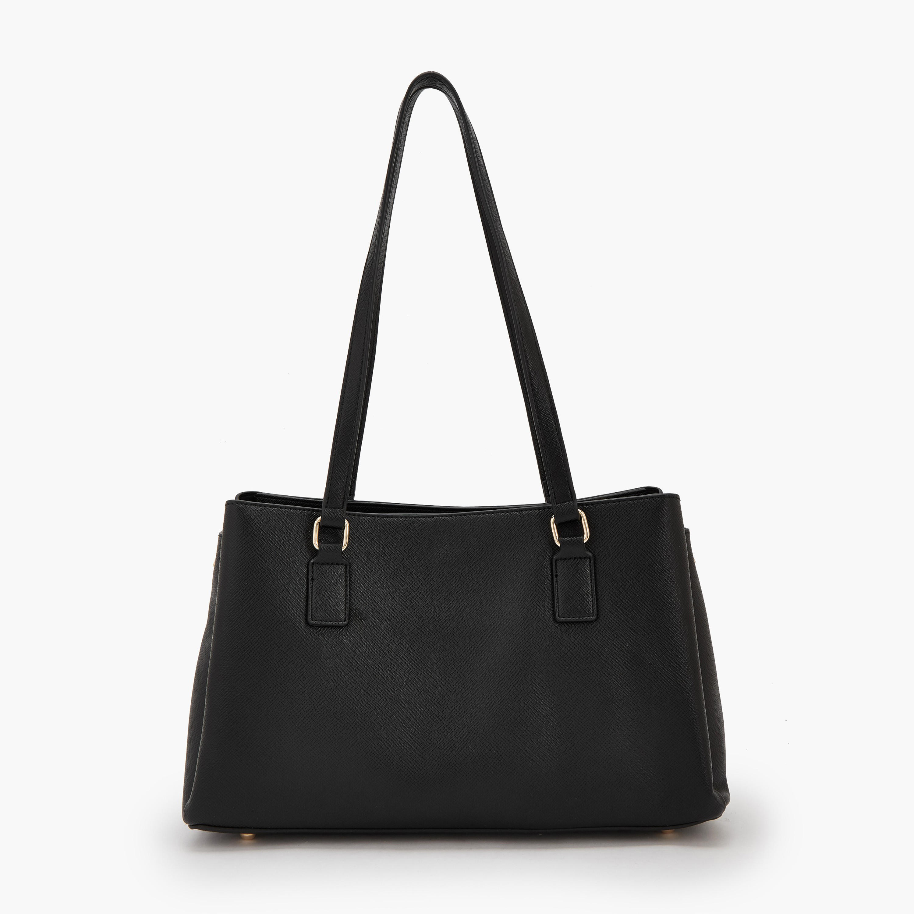 Flora Bella Solid Shoulder Bag with Zip Closure-women-bagsandwallets-handbags-image-4