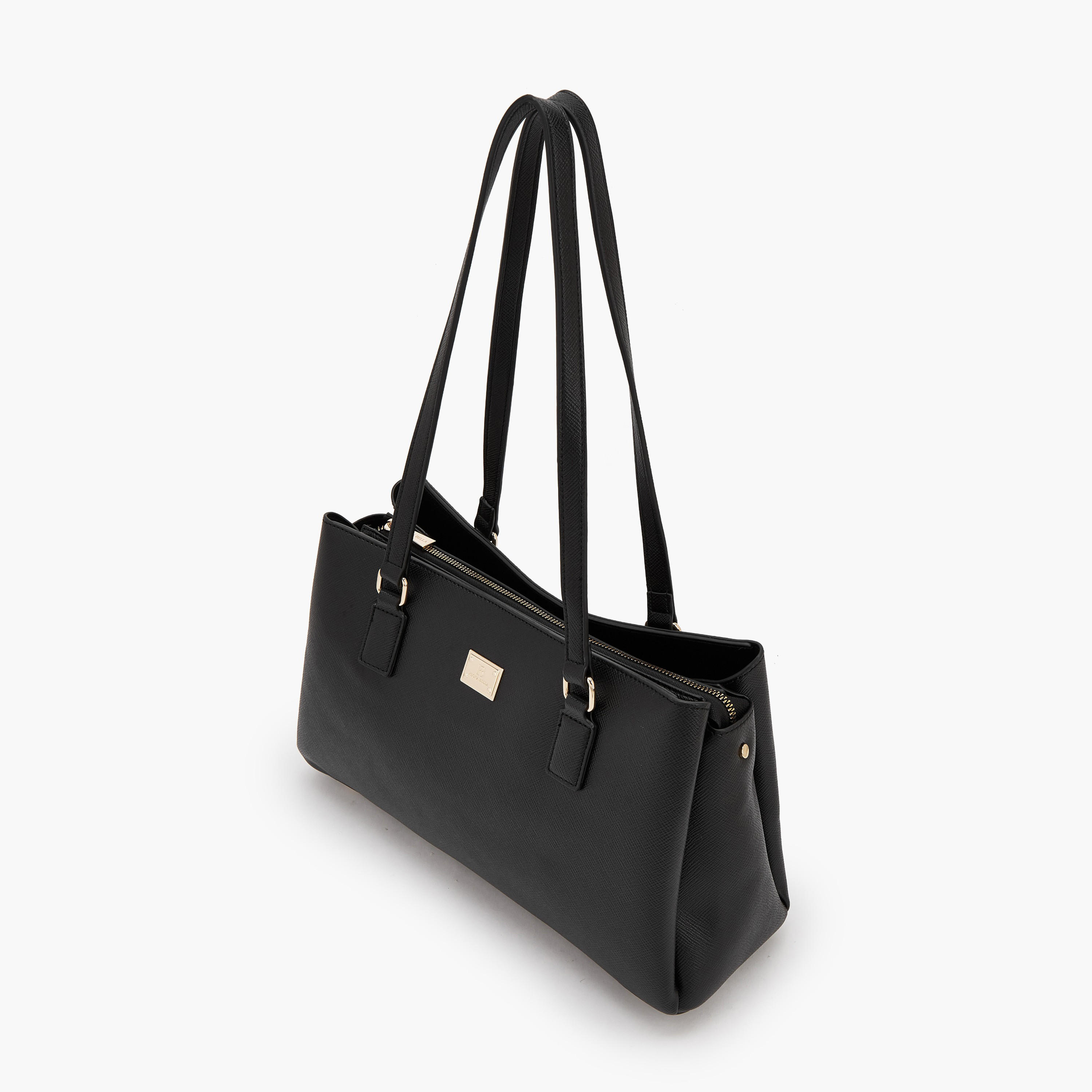 Flora Bella Solid Shoulder Bag with Zip Closure-women-bagsandwallets-handbags-image-5