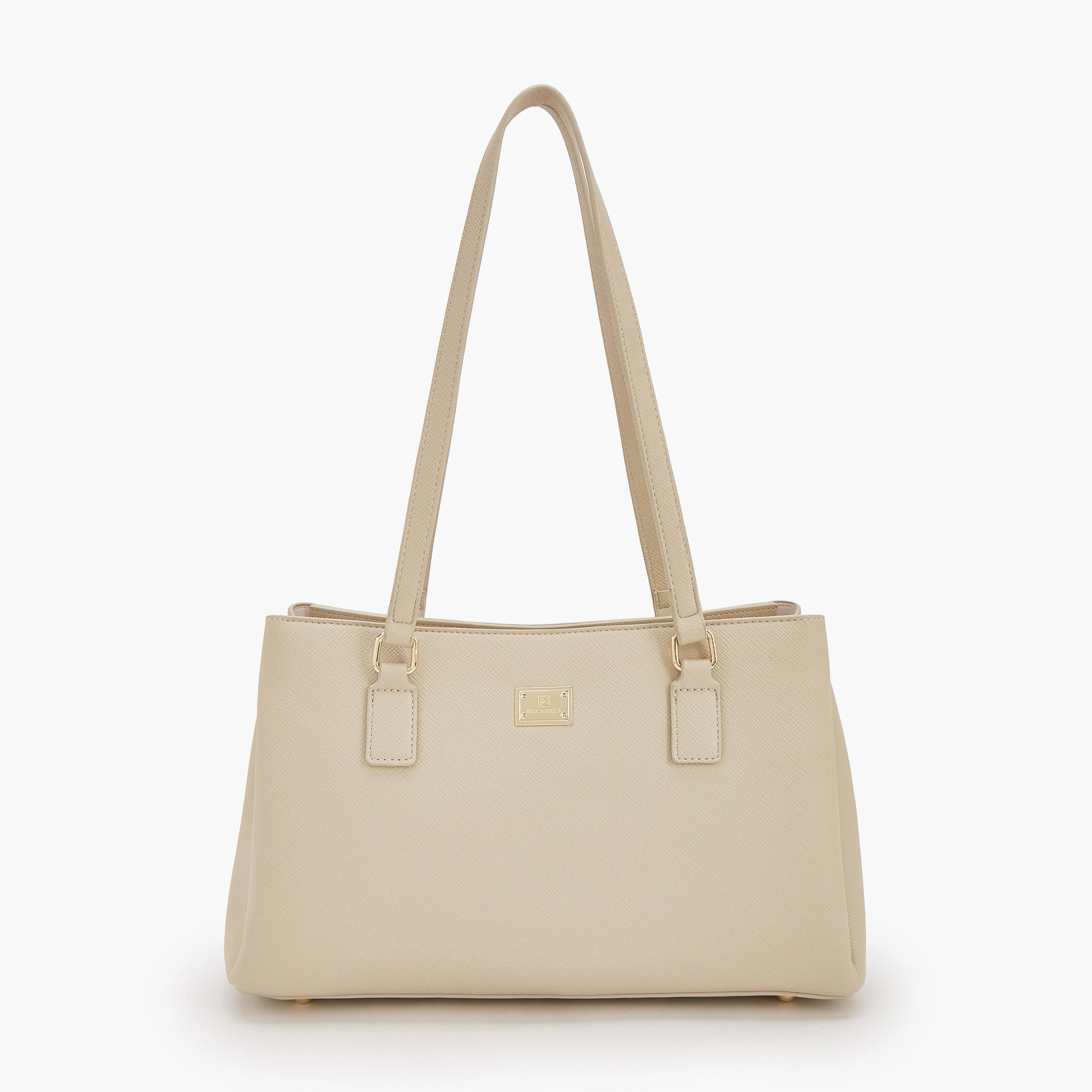 Flora Bella Solid Shoulder Bag with Zip Closure-women-bagsandwallets-handbags-image-1