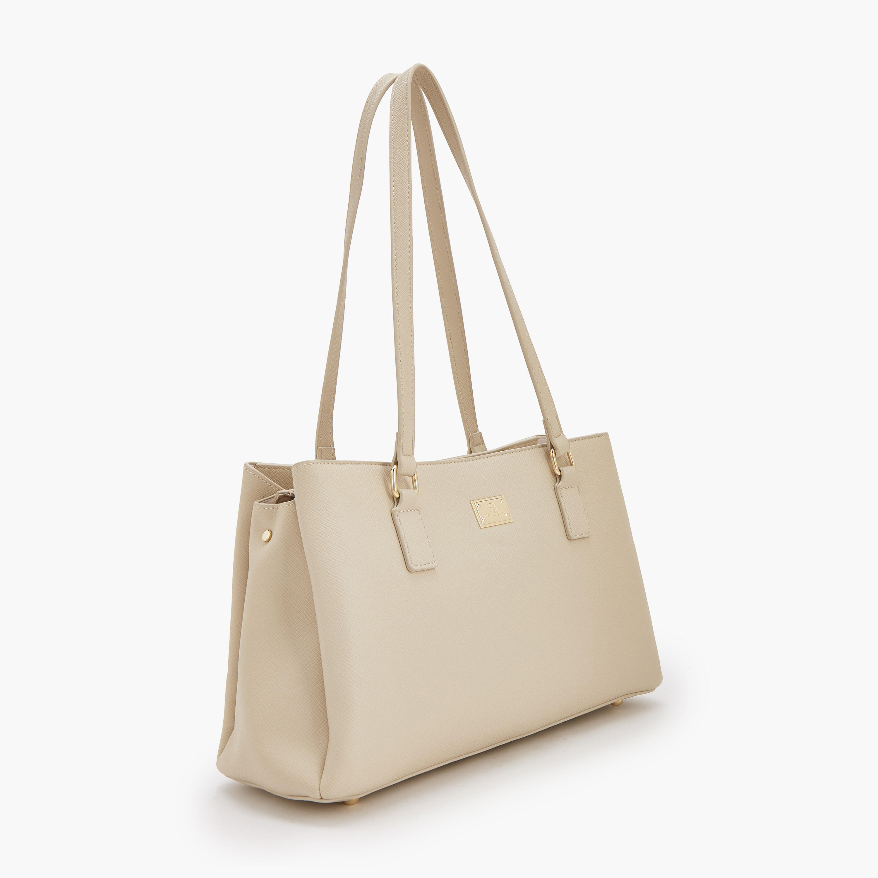 Flora Bella Solid Shoulder Bag with Zip Closure-women-bagsandwallets-handbags-image-2