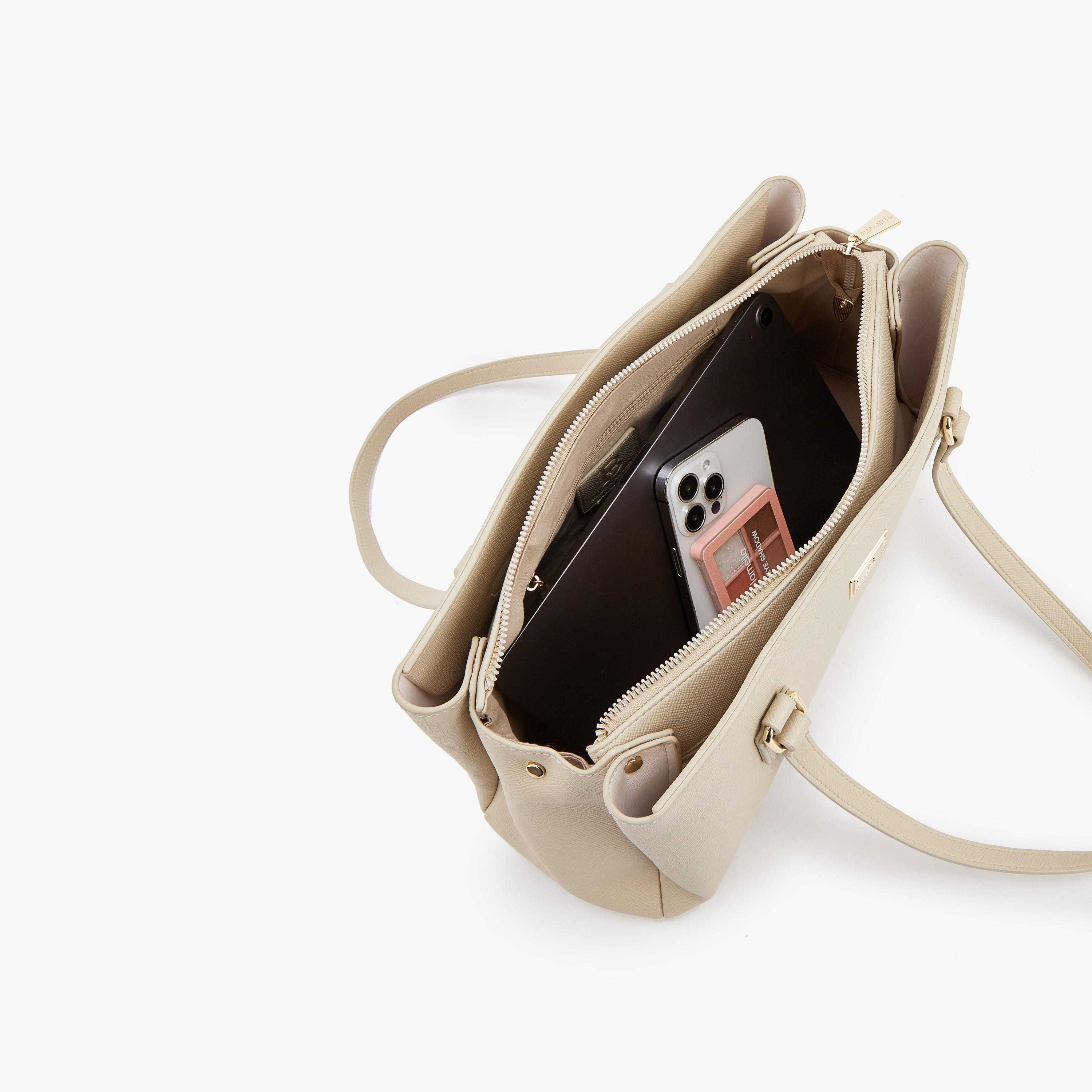 Flora Bella Solid Shoulder Bag with Zip Closure-women-bagsandwallets-handbags-image-7