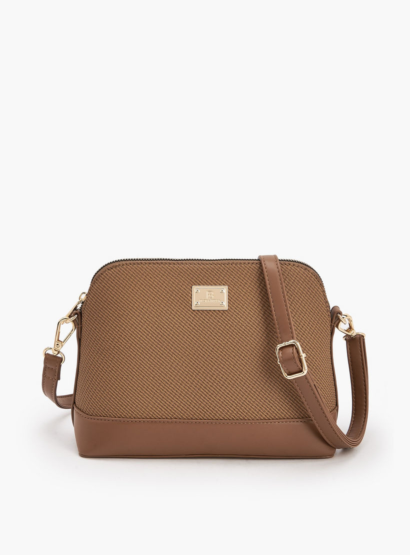 Flora Bella Textured Crossbody Bag with Detachable Shoulder Strap-women-bagsandwallets-handbags-image-1