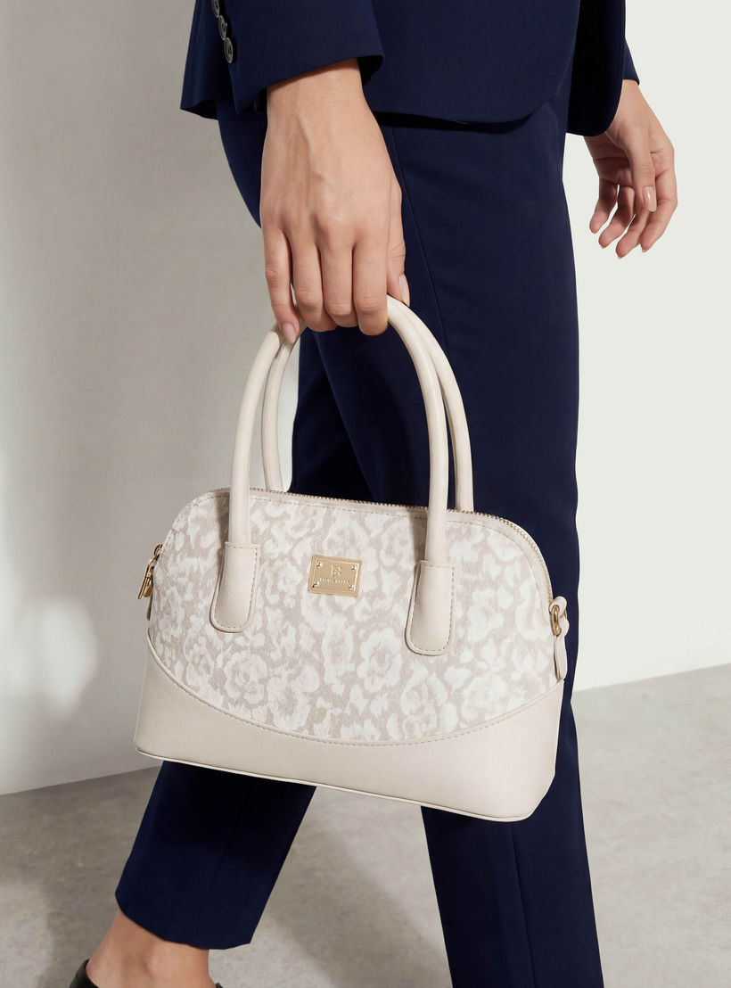 Flora Bella Floral Print Satchel Bag with Detachable Strap-women-bagsandwallets-handbags-image-2