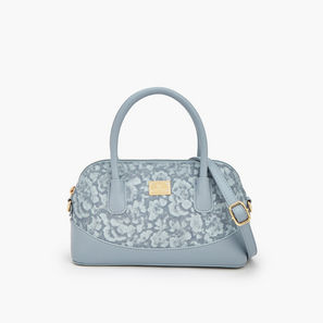 Flora Bella Floral Print Satchel Bag with Detachable Strap-women-image-1