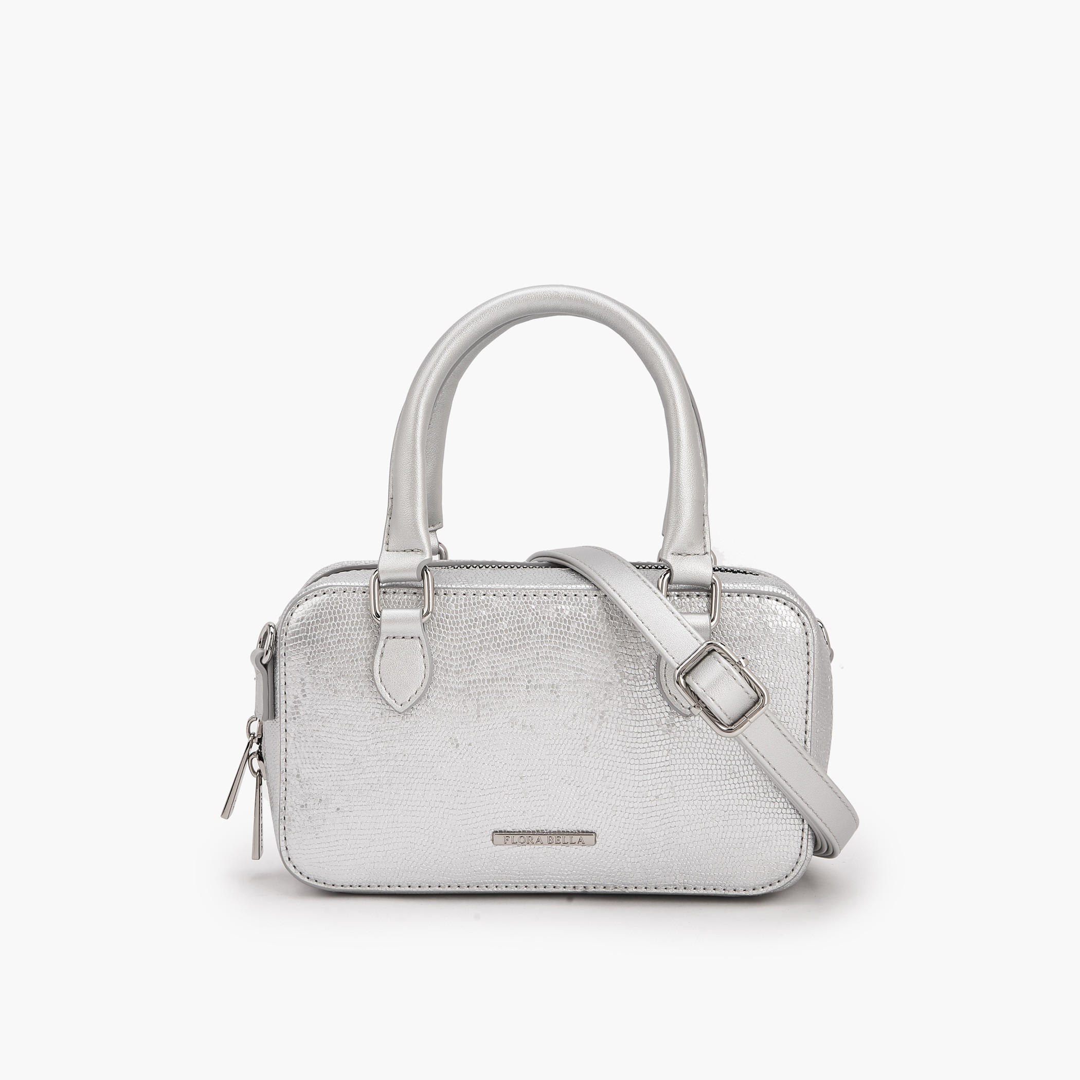 Flora Bella Textured Crossbody Bag with Detachable Shoulder Strap-women-bagsandwallets-handbags-image-1