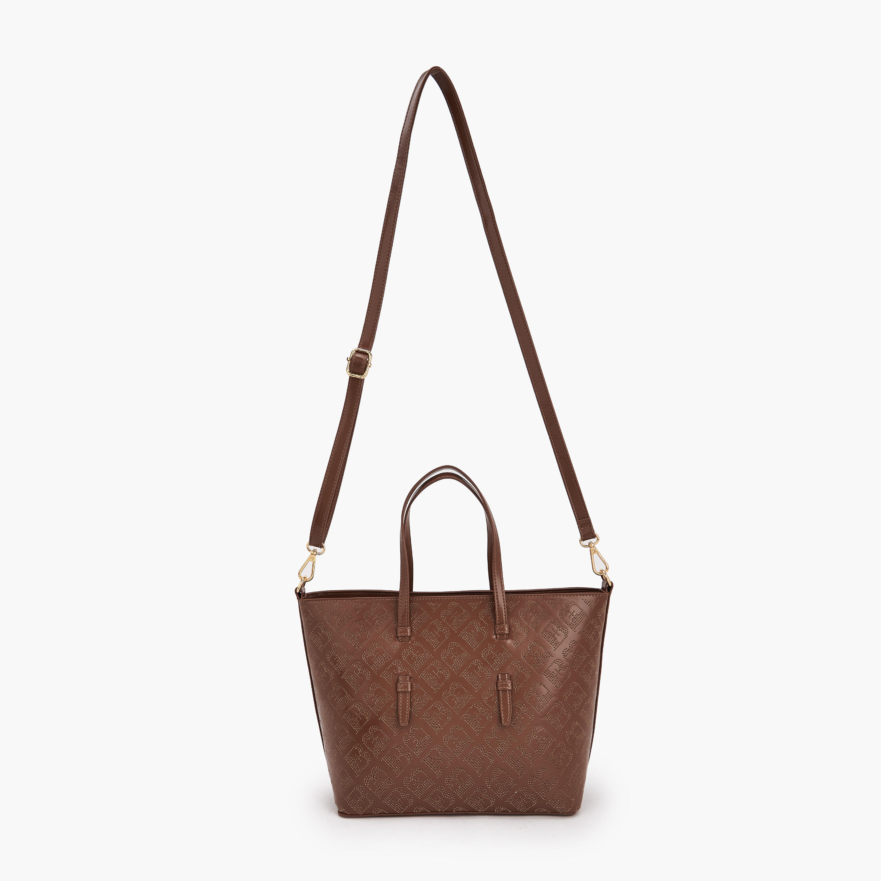 Flora Bella Laser Cut Design Tote Bag with Detachable Shoulder Strap-women-bagsandwallets-handbags-image-3
