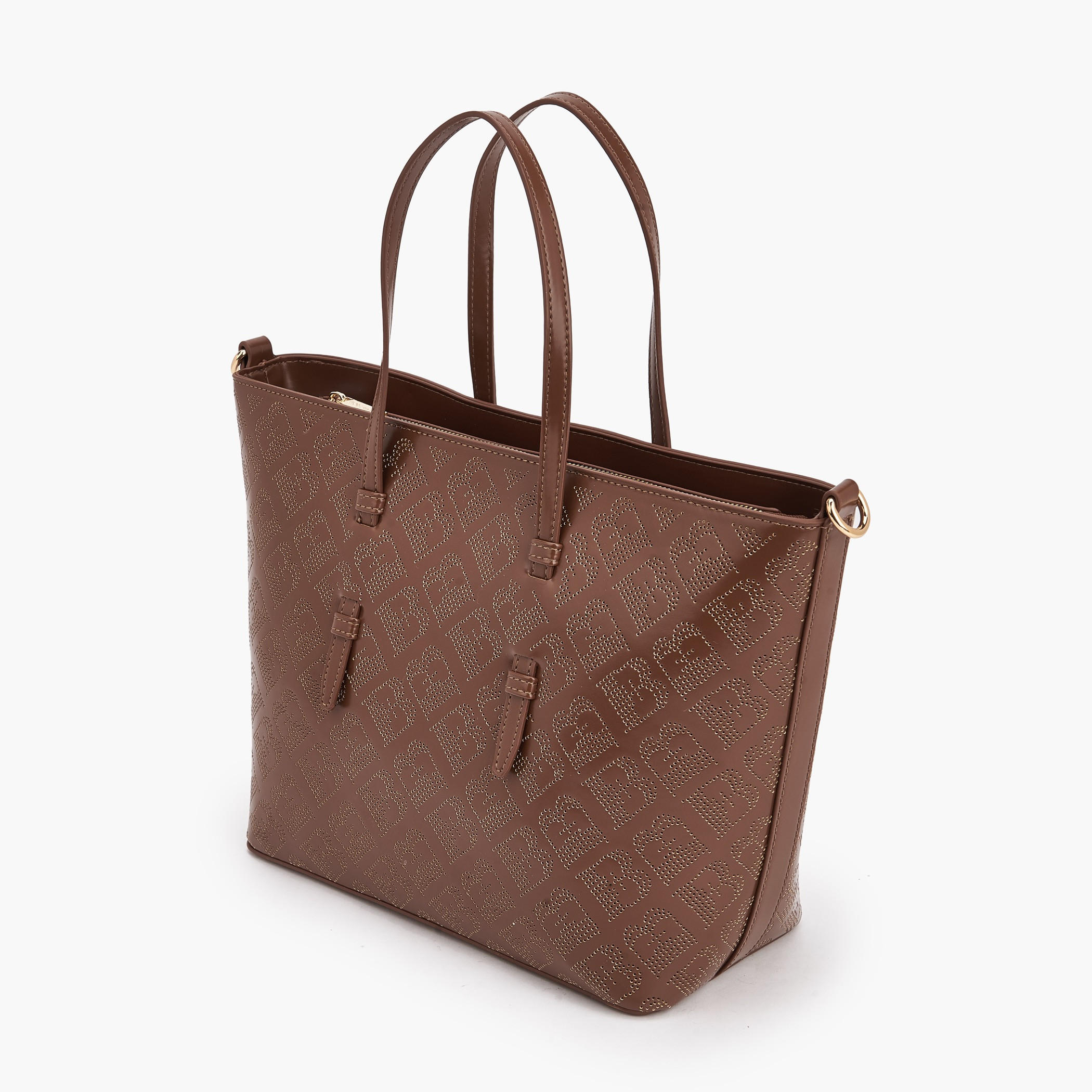 Flora Bella Laser Cut Design Tote Bag with Detachable Shoulder Strap-women-bagsandwallets-handbags-image-5