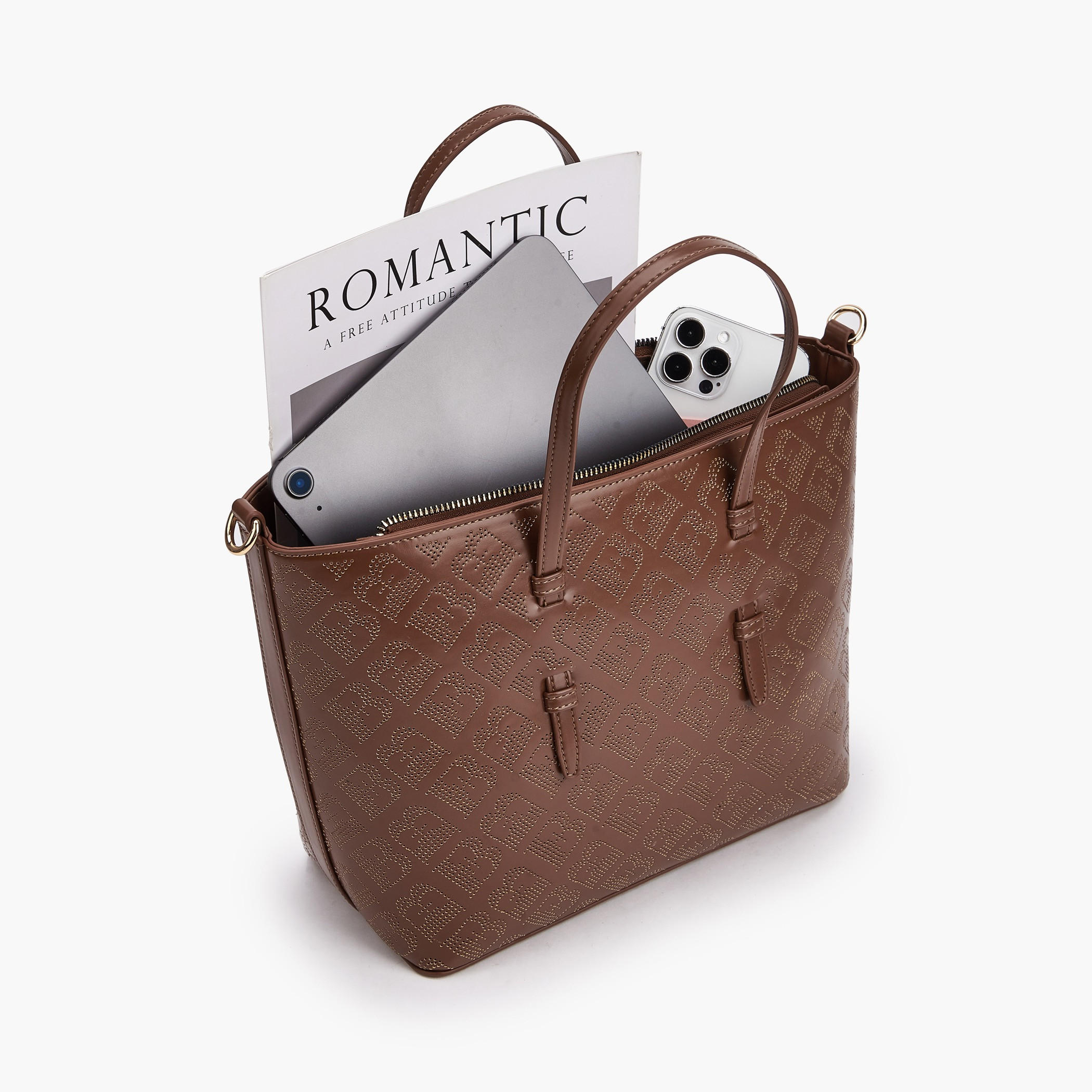 Flora Bella Laser Cut Design Tote Bag with Detachable Shoulder Strap-women-bagsandwallets-handbags-image-8