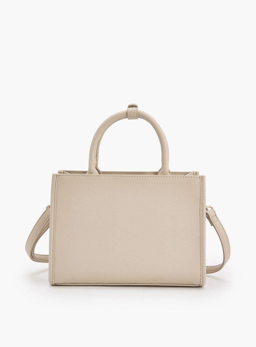Flora Bella Logo Embossed Tote Bag with Detachable Strap-women-bagsandwallets-handbags-image-5