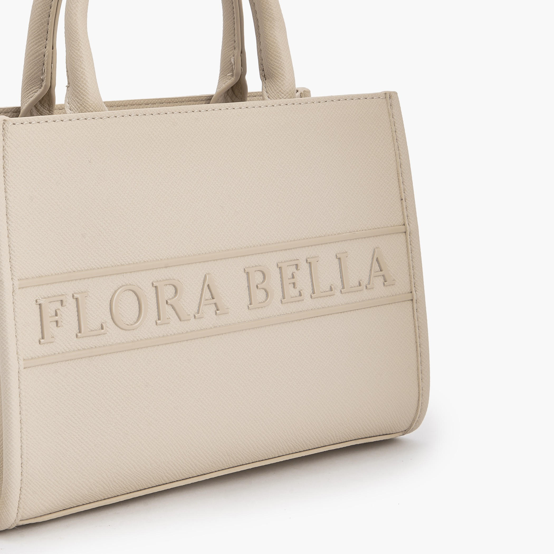 Flora Bella Logo Embossed Tote Bag with Detachable Strap-women-bagsandwallets-handbags-image-6