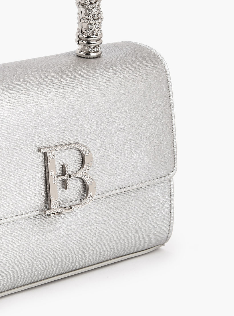 شنطة ساتشيل بتزيينات شعار وبحزام قابل للفصل من فلورا بيلا-women-bagsandwallets-handbags-image-6