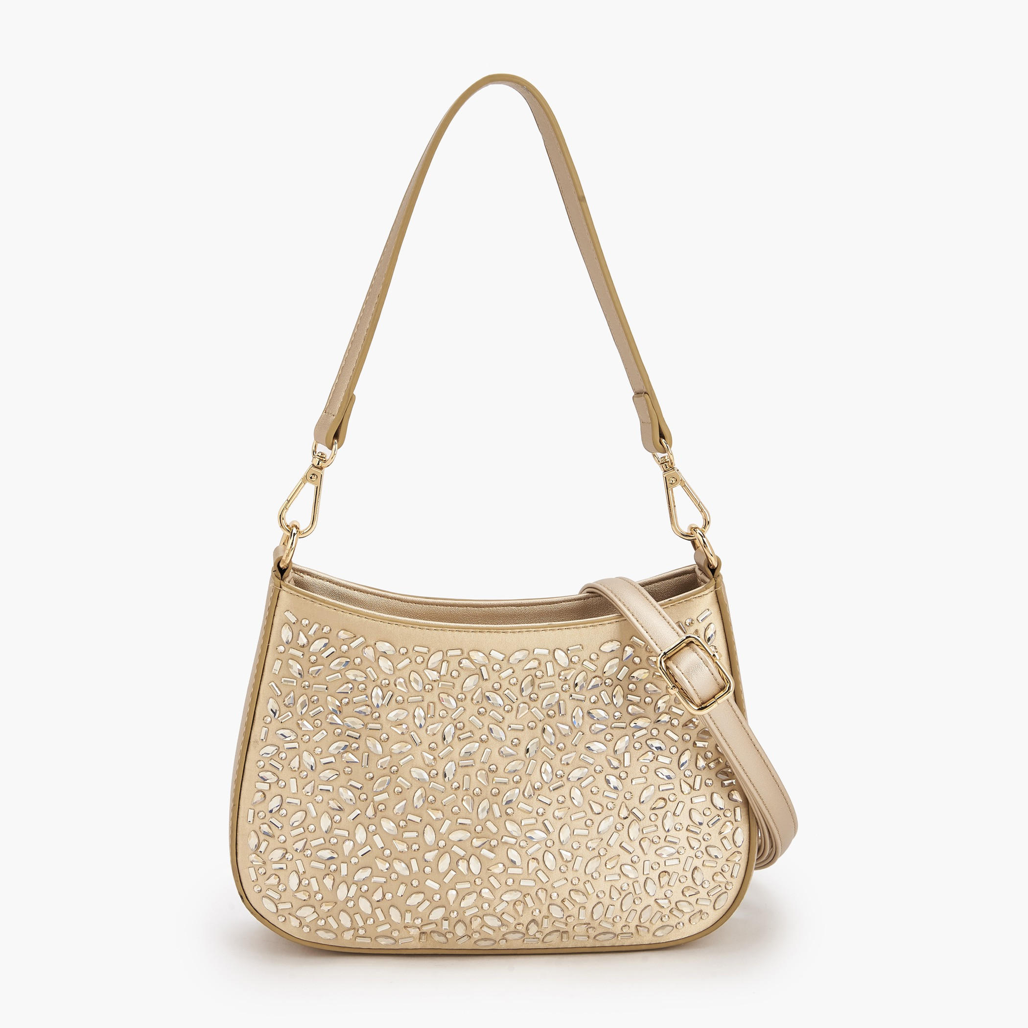 Flora Bella Embellished Shoulder Bag with Zip Closure-women-bagsandwallets-handbags-image-1