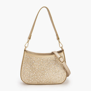 Flora Bella Embellished Shoulder Bag with Zip Closure-women-image-1
