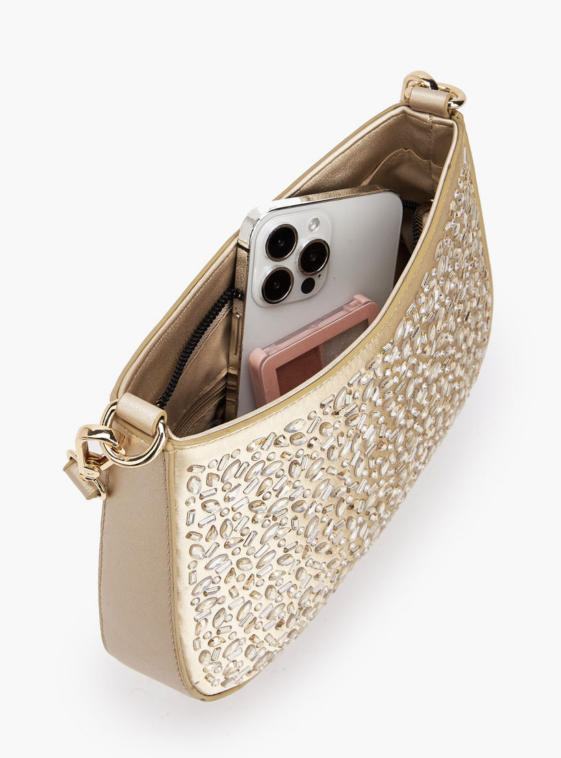 Flora Bella Embellished Shoulder Bag with Zip Closure-women-bagsandwallets-handbags-image-8