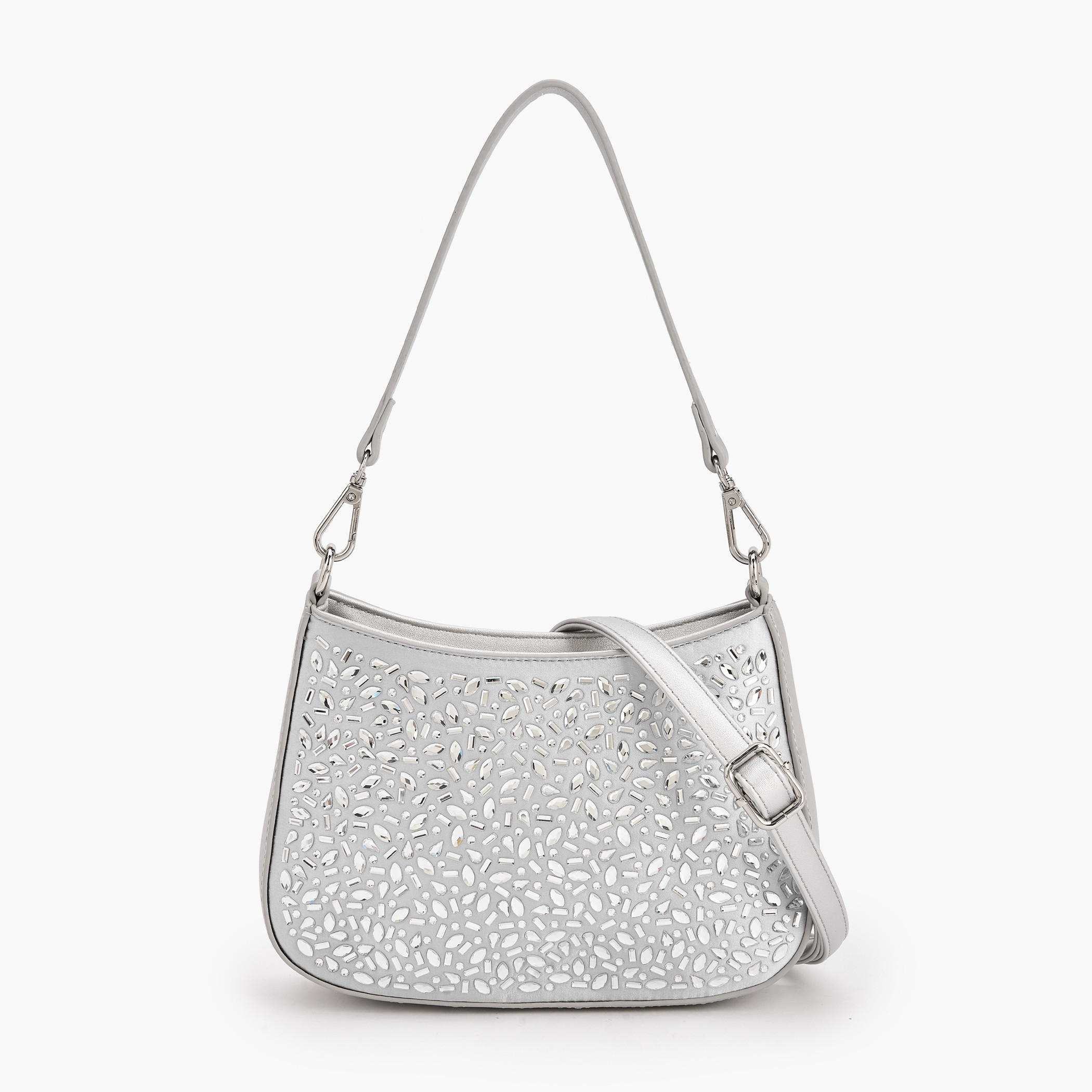 Flora Bella Embellished Shoulder Bag with Zip Closure-women-bagsandwallets-handbags-image-1