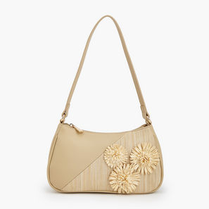 شنطة كتف بزينة ثري دي وسحاب إغلاق من فلورا بيلا-women-bagsandwallets-handbags-image-1