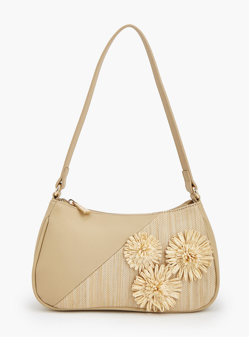 شنطة كتف بزينة ثري دي وسحاب إغلاق من فلورا بيلا-women-bagsandwallets-handbags-image-1