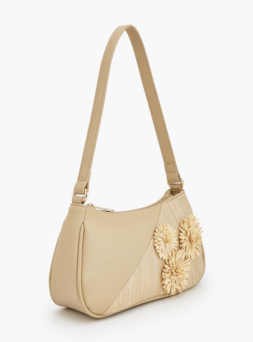 شنطة كتف بزينة ثري دي وسحاب إغلاق من فلورا بيلا-women-bagsandwallets-handbags-image-3
