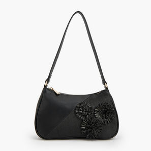 Flora Bella 3D Applique Shoulder Bag with Zip Closure-women-image-1