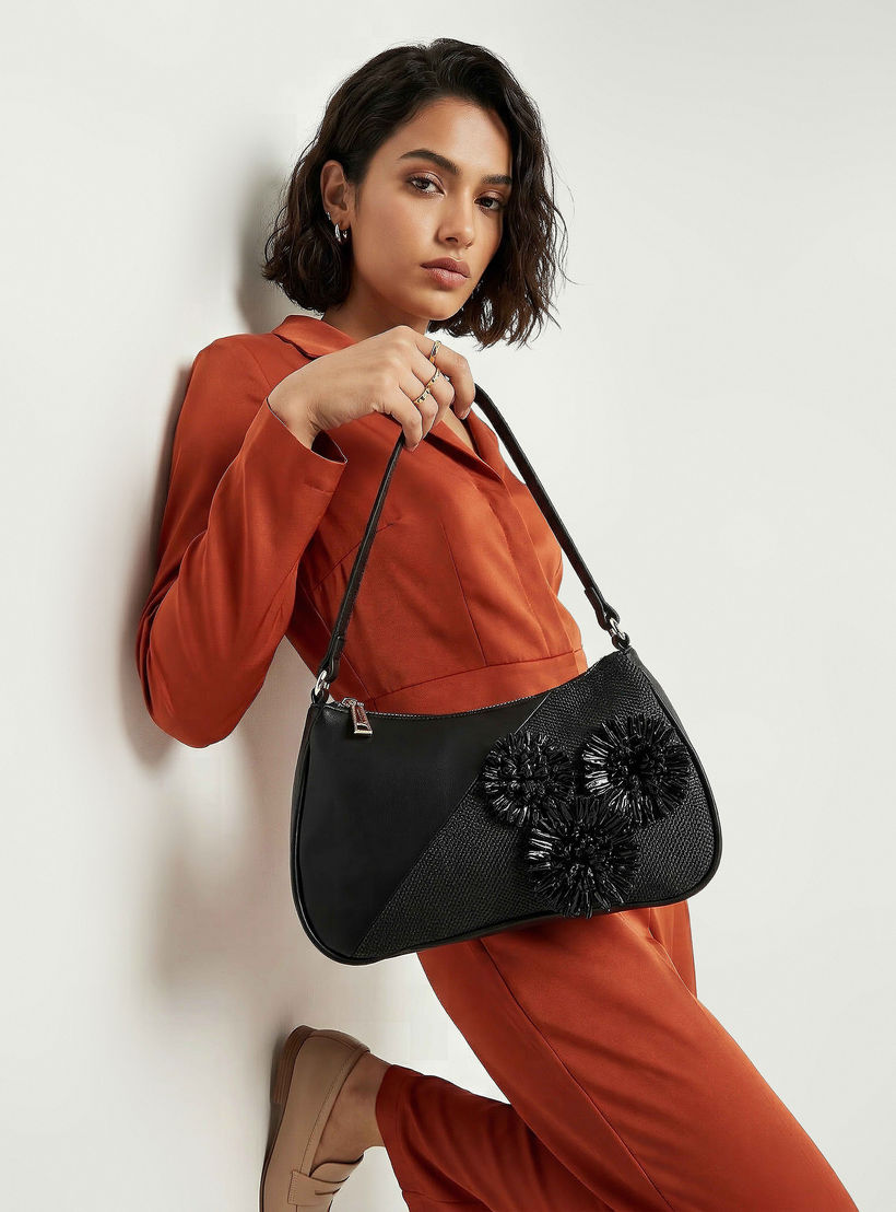 Flora Bella 3D Applique Shoulder Bag with Zip Closure-women-bagsandwallets-handbags-image-2