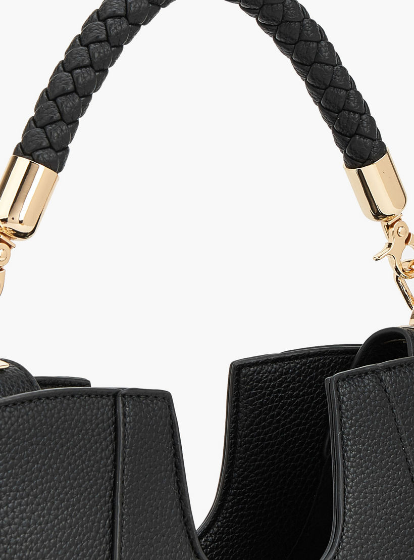 Flora Bella Textured Satchel Bag with Braided Handle-women-bagsandwallets-handbags-image-5