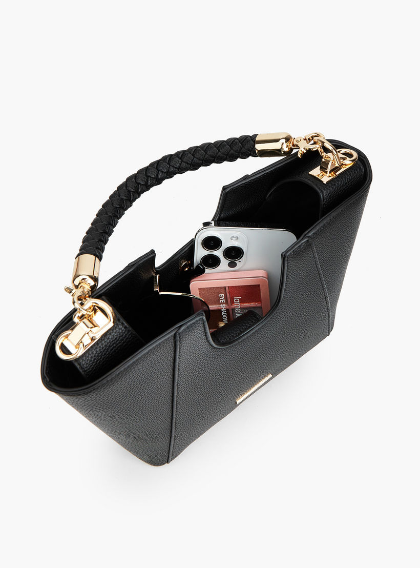 Flora Bella Textured Satchel Bag with Braided Handle-women-bagsandwallets-handbags-image-9