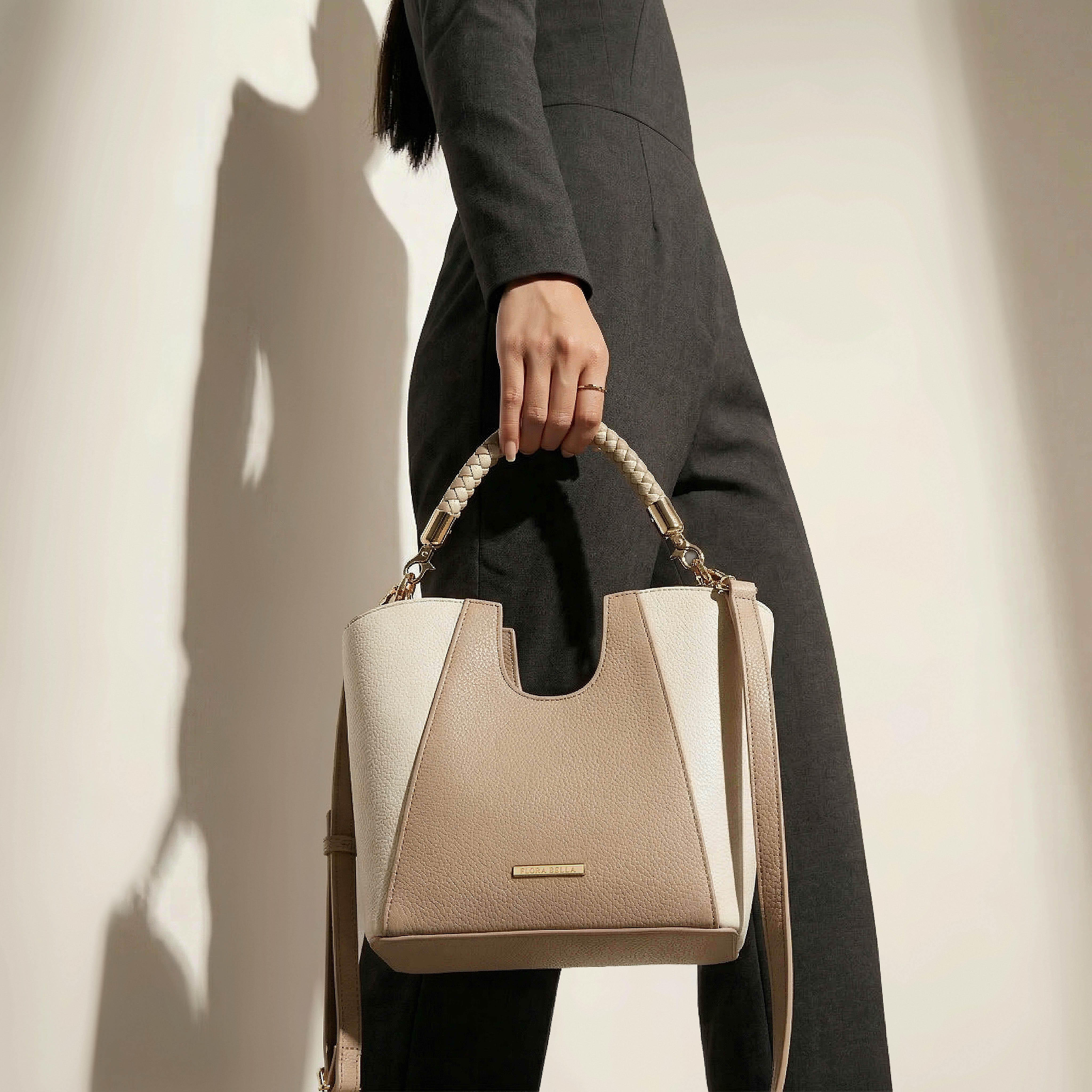 شنطة ساتشيل بارزة الملمس بمقبض مجدول من فلورا بيلا-women-bagsandwallets-handbags-image-2