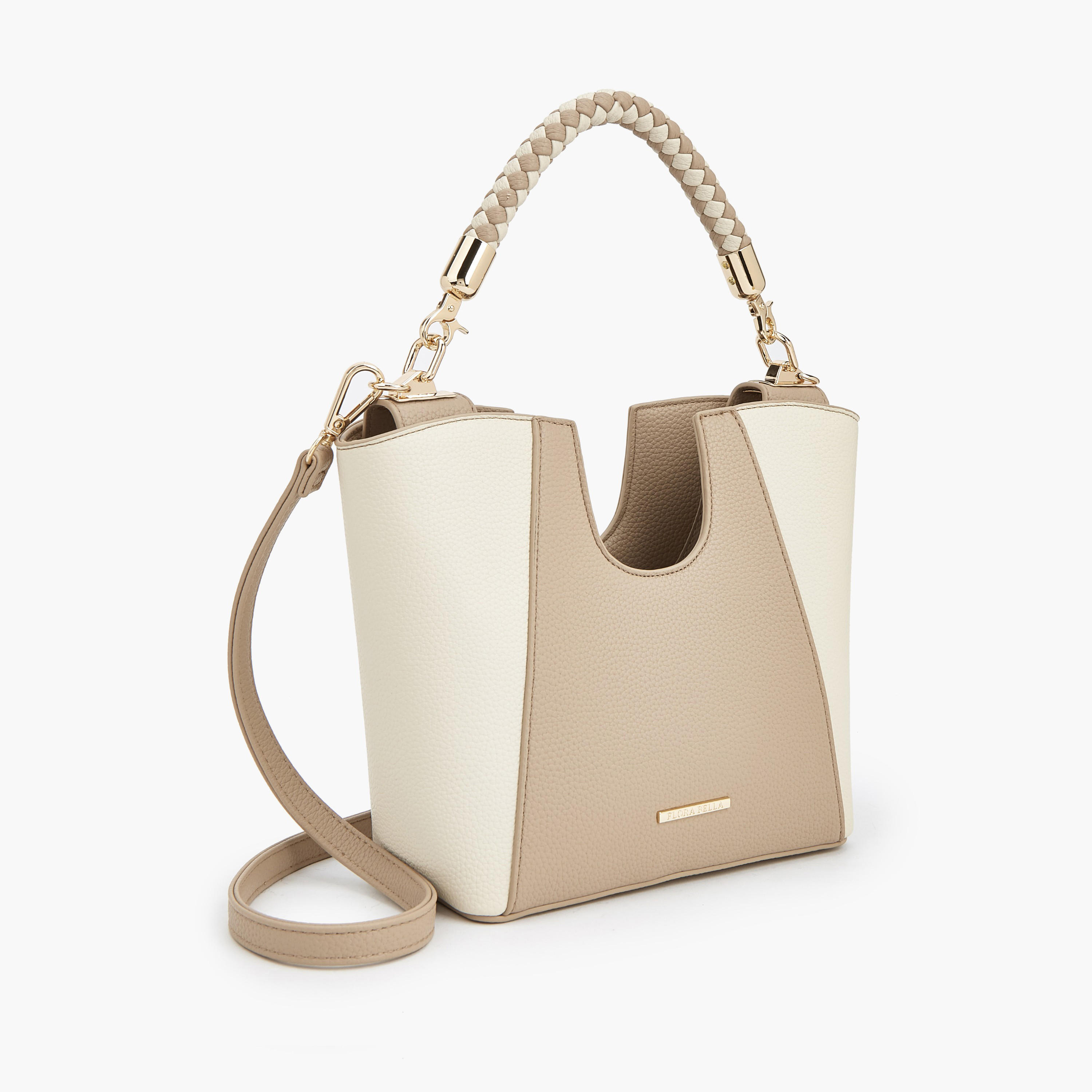 شنطة ساتشيل بارزة الملمس بمقبض مجدول من فلورا بيلا-women-bagsandwallets-handbags-image-4