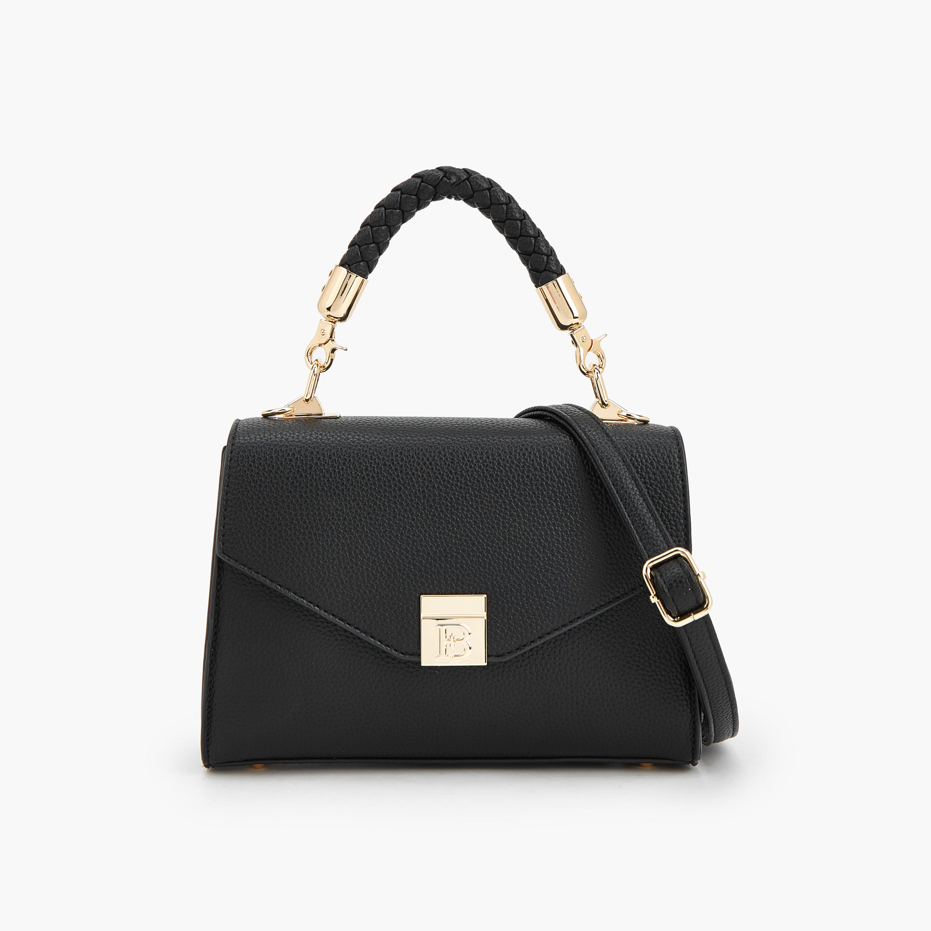 شنطة ساتشيل بارزة الملمس بحزام قابل للفصل من فلورا بيلا-women-bagsandwallets-handbags-image-1