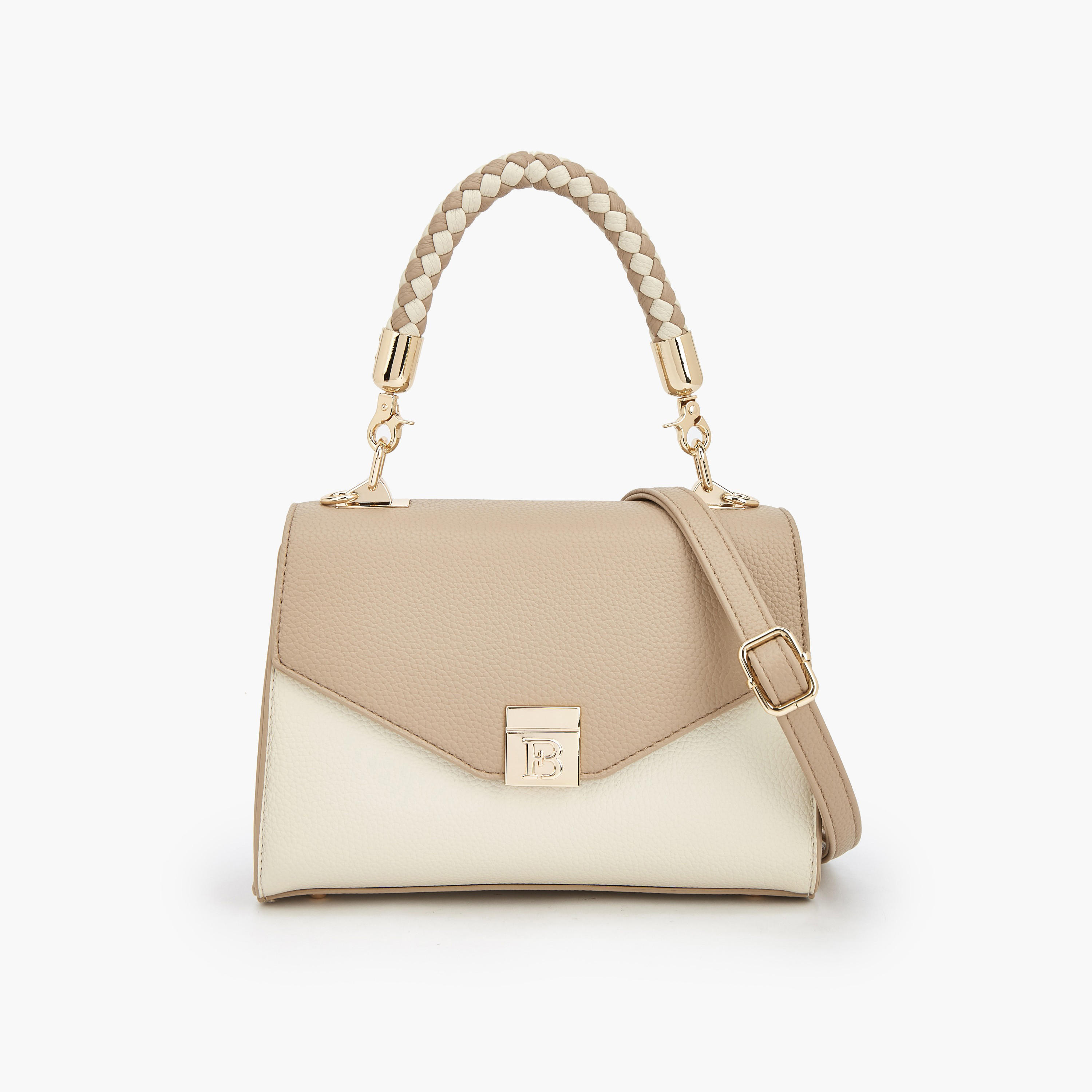 شنطة ساتشيل بارزة الملمس بحزام قابل للفصل من فلورا بيلا-women-bagsandwallets-handbags-image-1