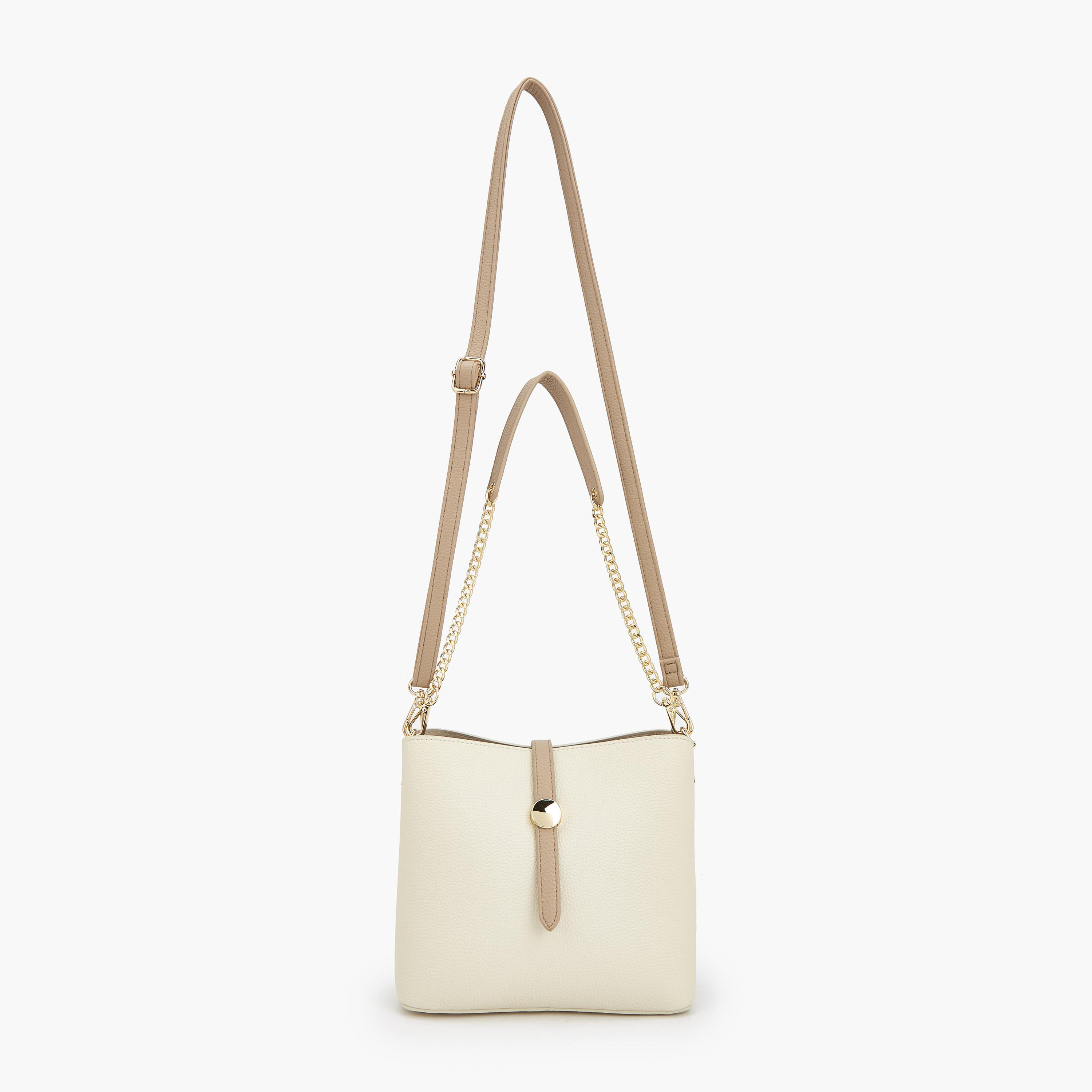 شنطة دلو سادة بحزام كتف قابل للفصل من فلورا بيلا-women-bagsandwallets-handbags-image-3