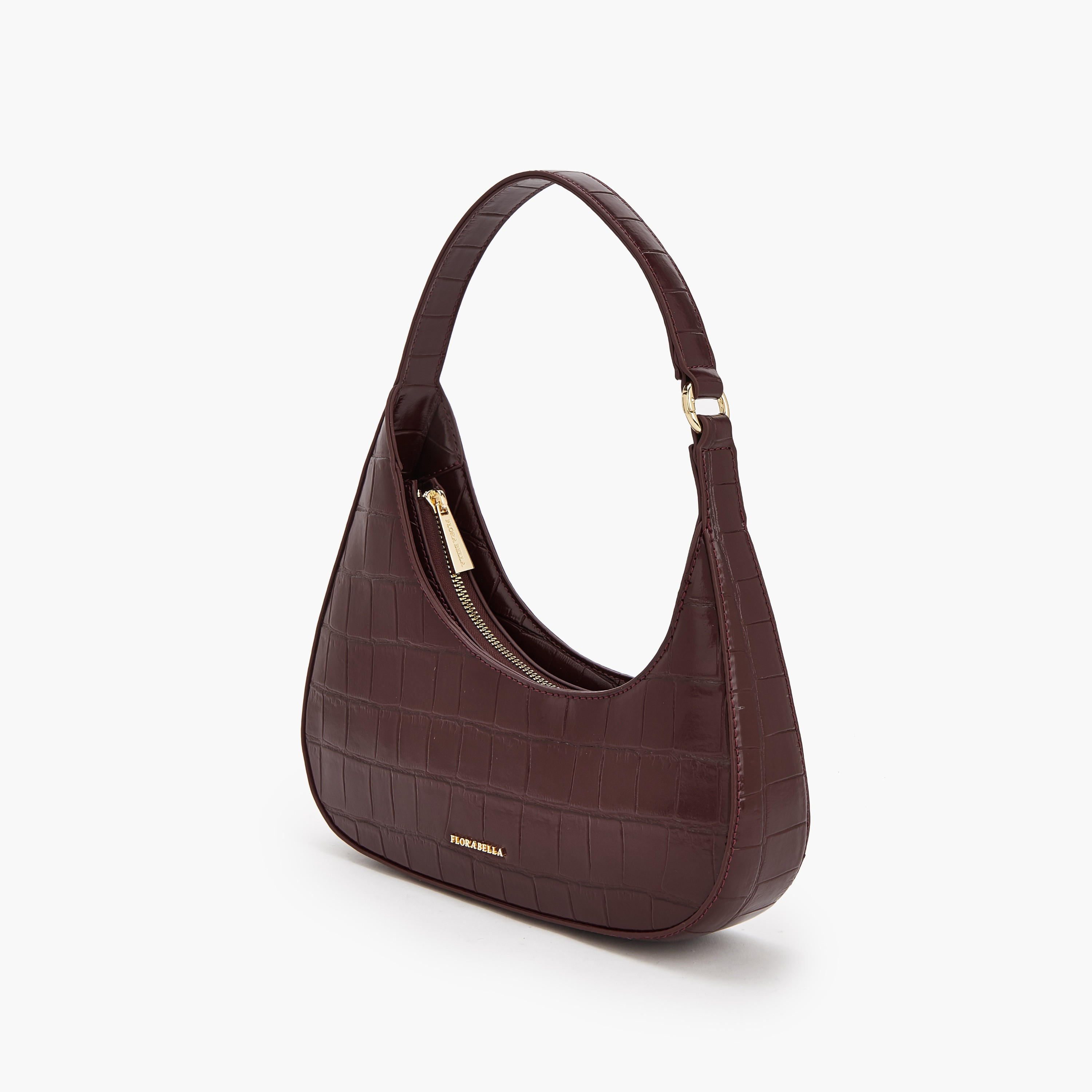 Flora Bella Textured Shoulder Bag with Zip Closure-women-bagsandwallets-handbags-image-3