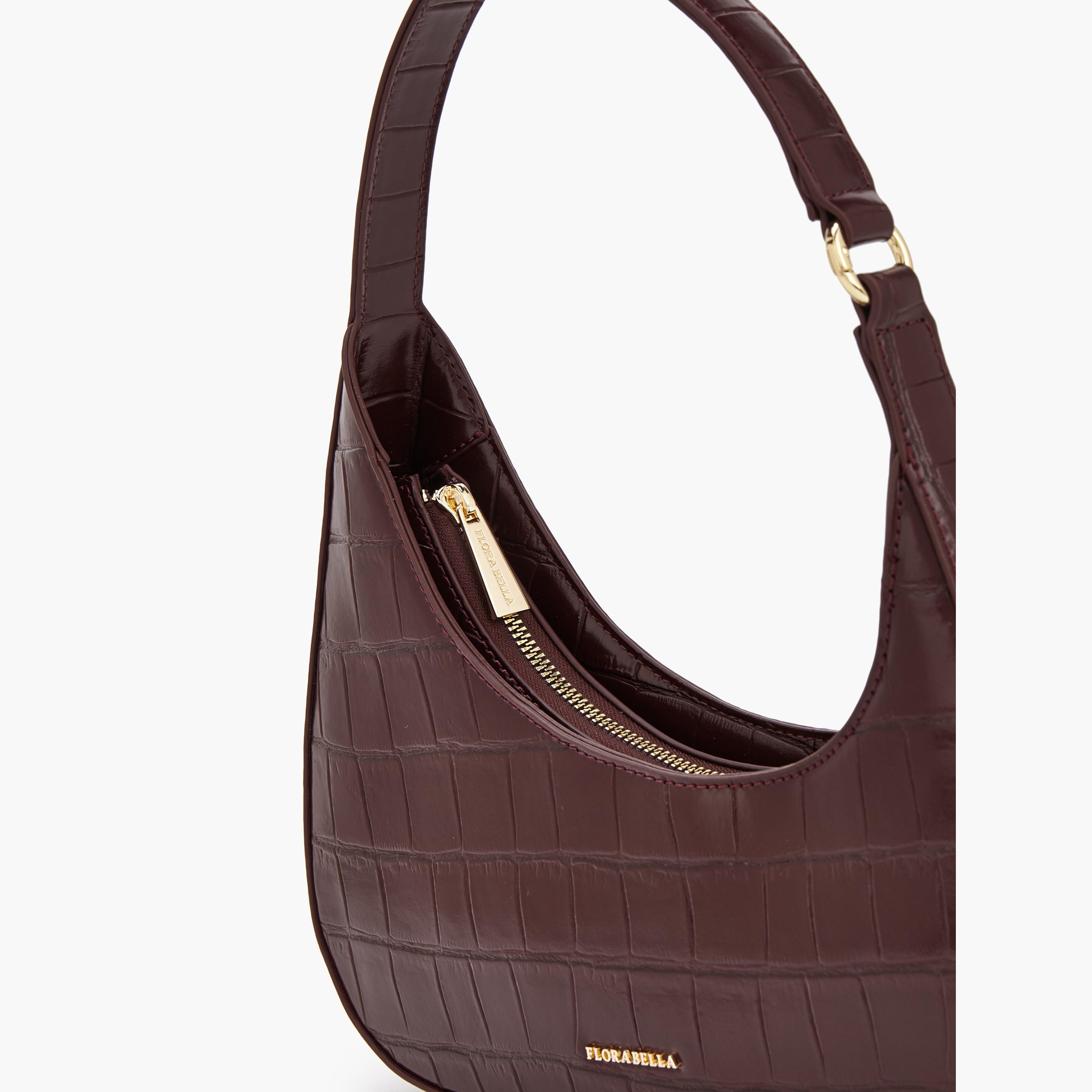 Flora Bella Textured Shoulder Bag with Zip Closure-women-bagsandwallets-handbags-image-4