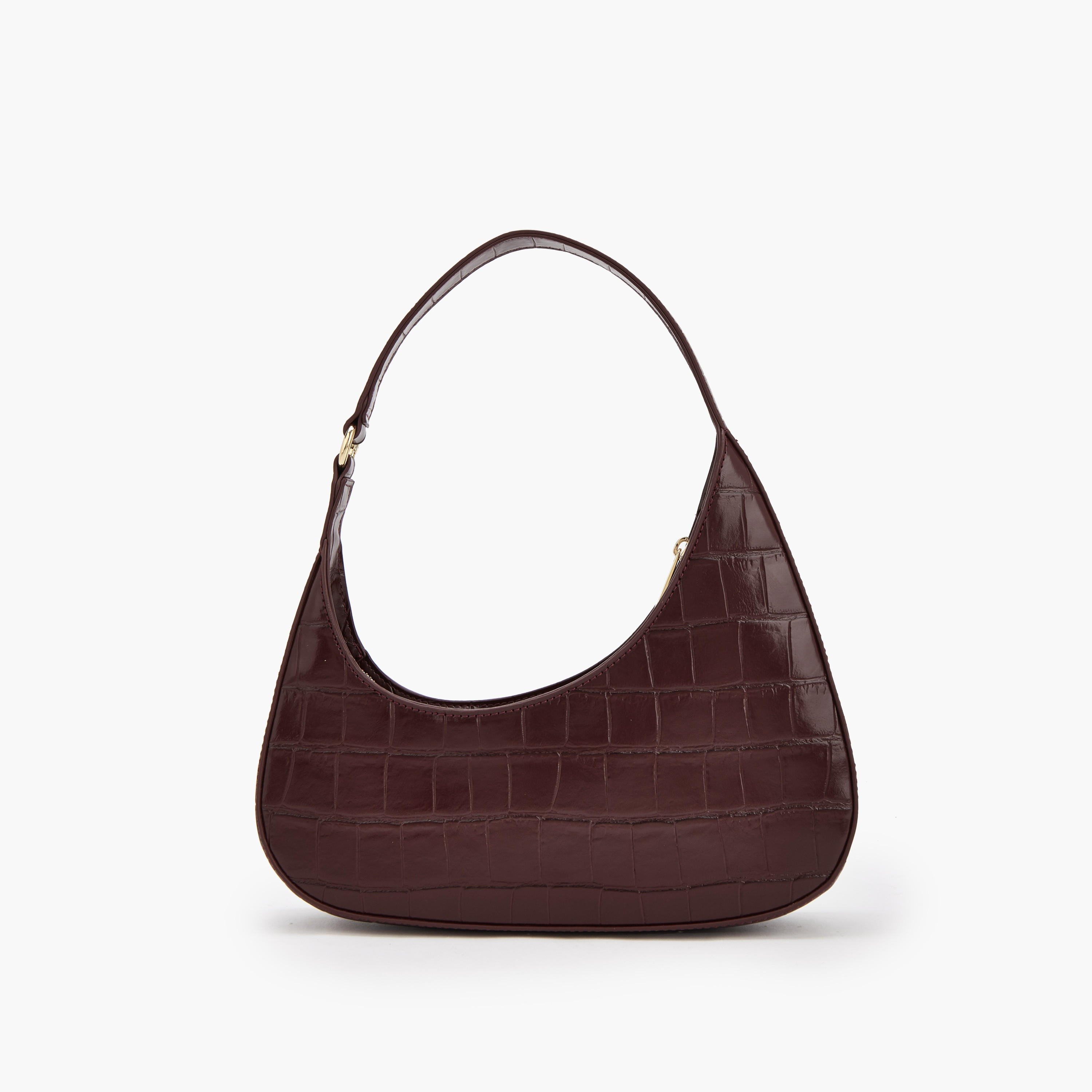 Flora Bella Textured Shoulder Bag with Zip Closure-women-bagsandwallets-handbags-image-5