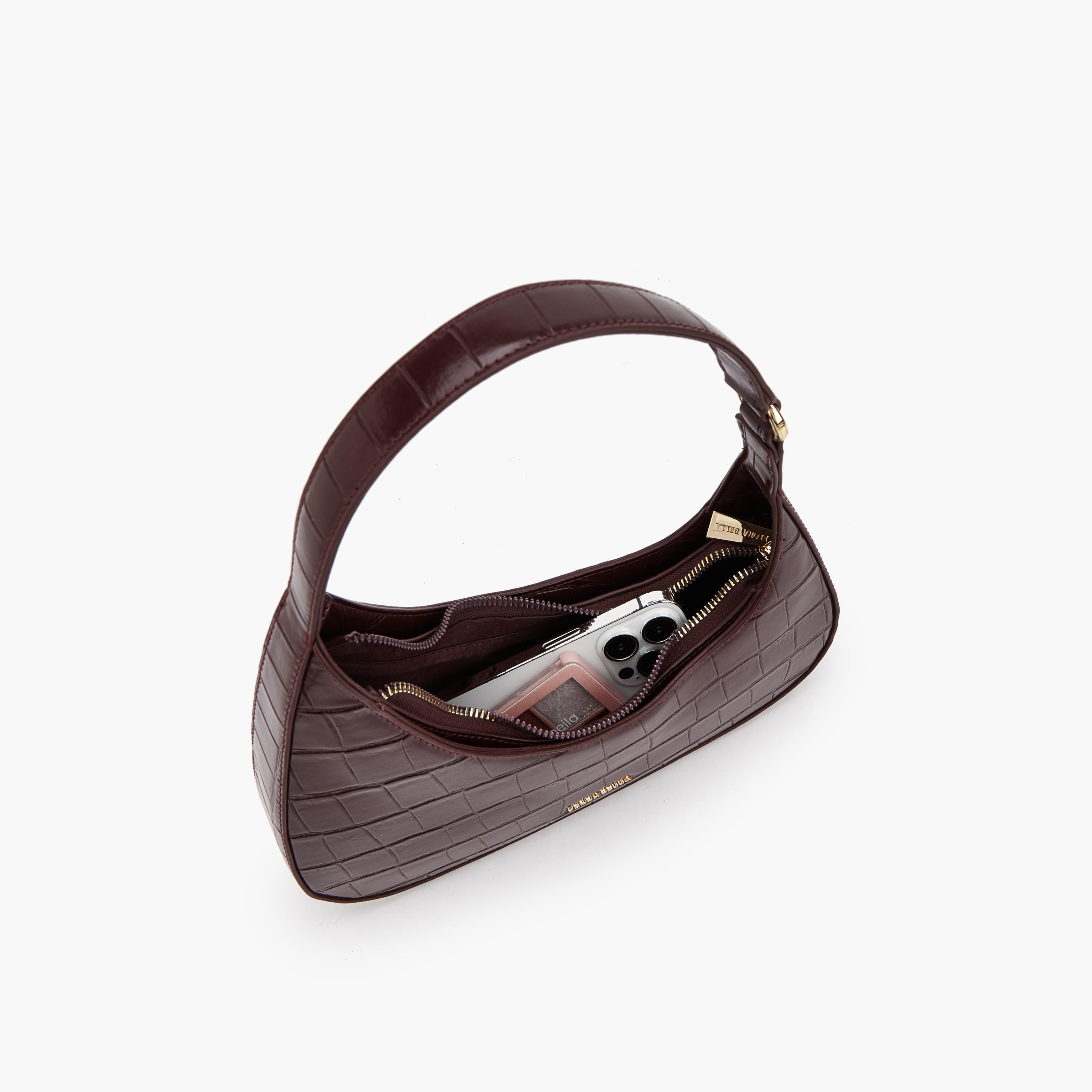 Flora Bella Textured Shoulder Bag with Zip Closure-women-bagsandwallets-handbags-image-7