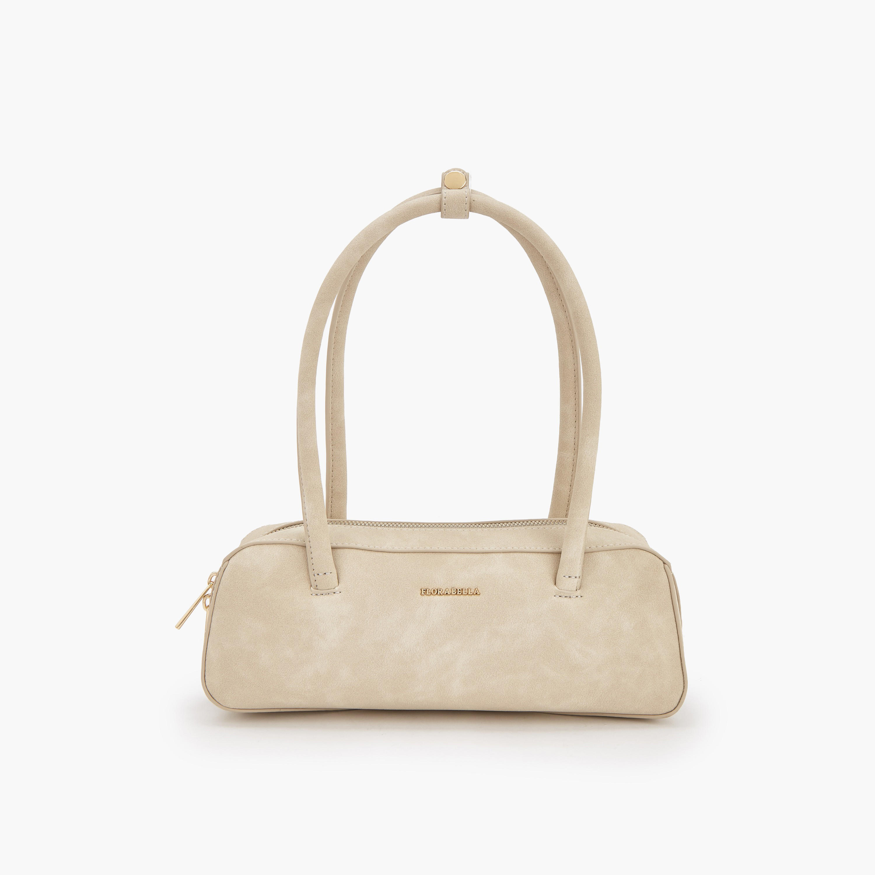 Flora Bella Solid Shoulder Bag with Zip Closure-women-bagsandwallets-handbags-image-1