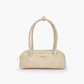 Flora Bella Solid Shoulder Bag with Zip Closure-women-image-1