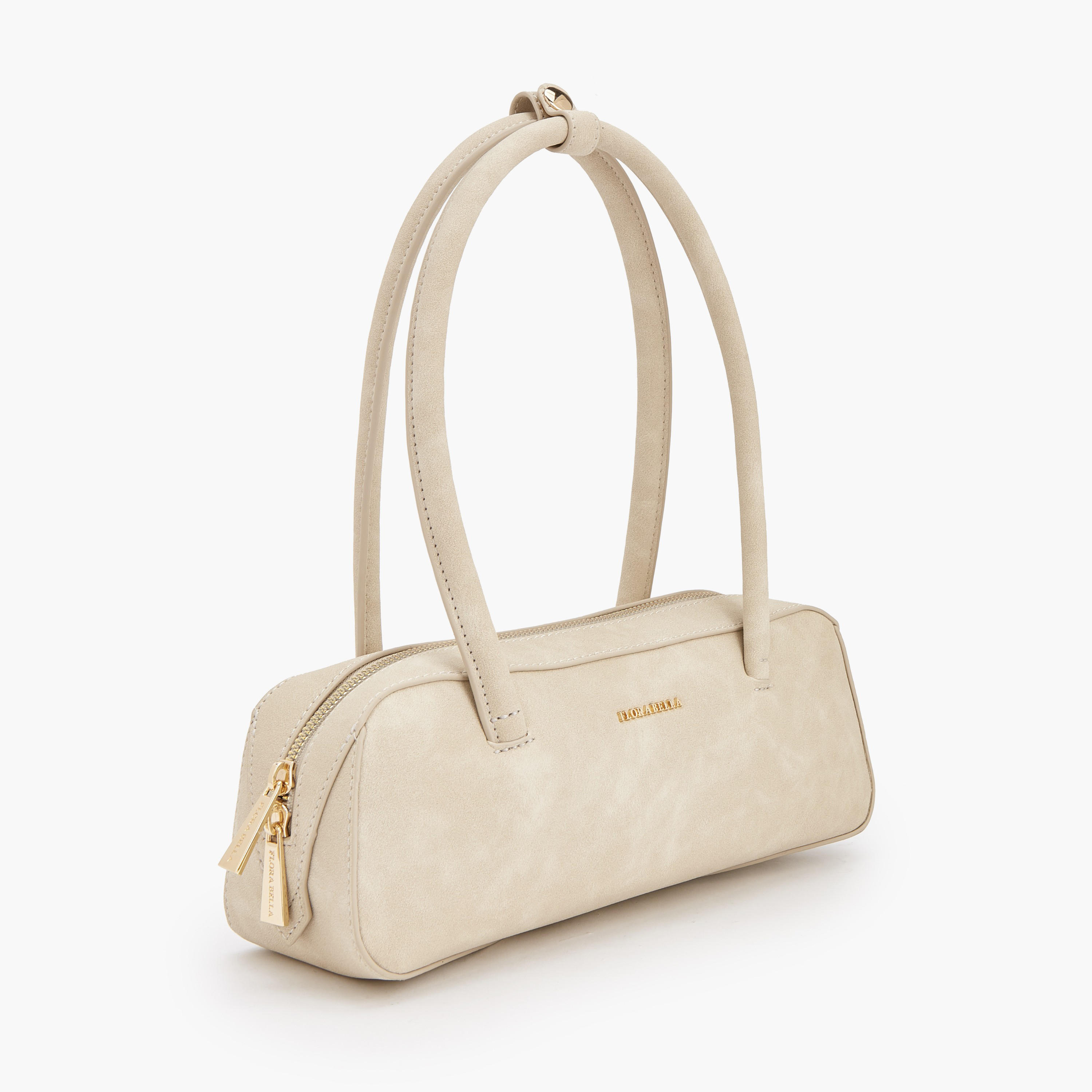 Flora Bella Solid Shoulder Bag with Zip Closure-women-bagsandwallets-handbags-image-2